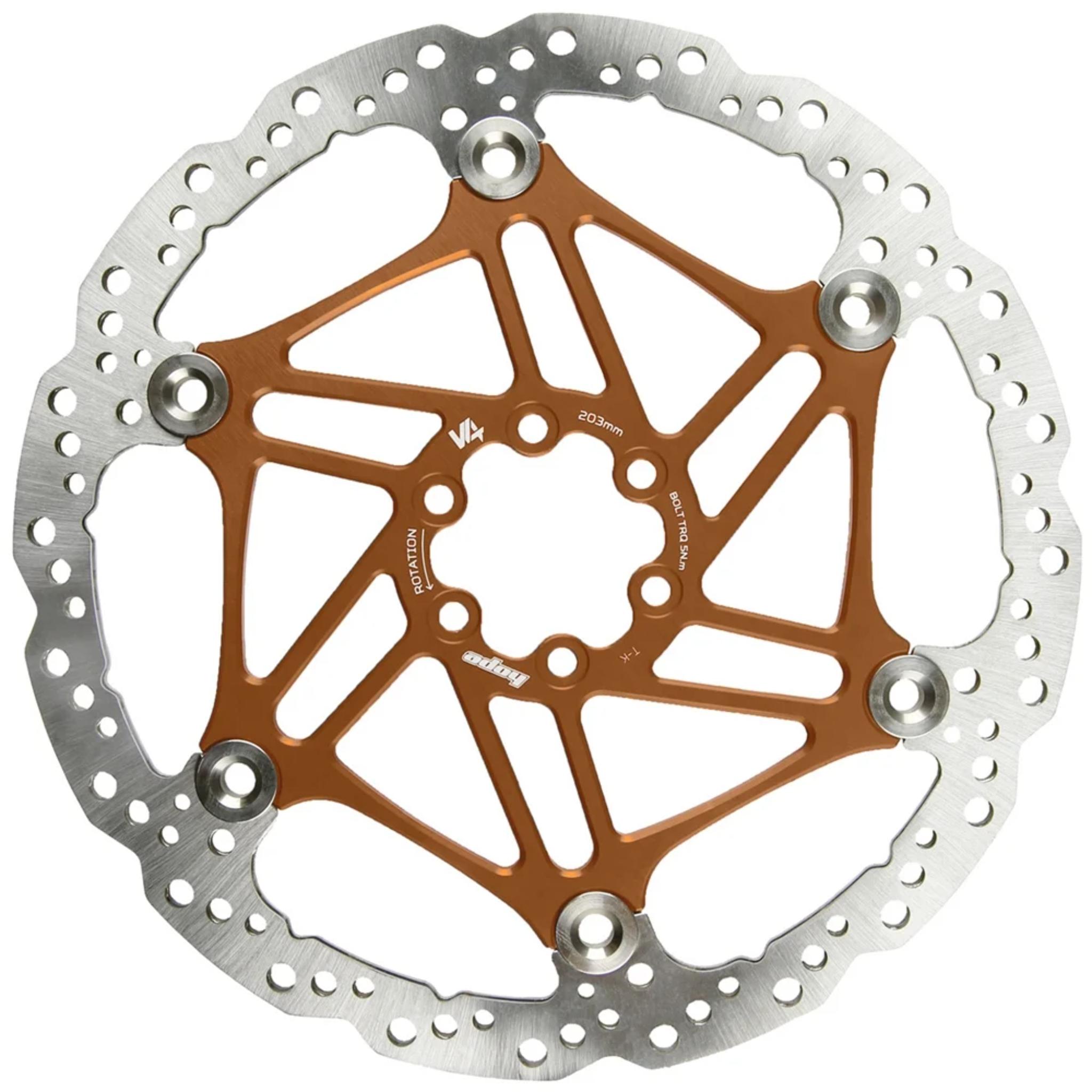 Hope V4 Vented Floating Disc Brake Rotor Bronze / 220mm