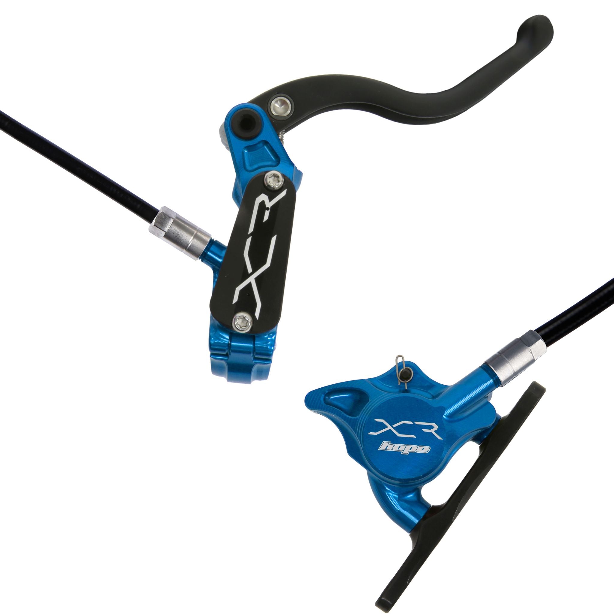Hope XCR Pro X2 Flatmount Disc Brake Blue / Front - Right Hand (UK)