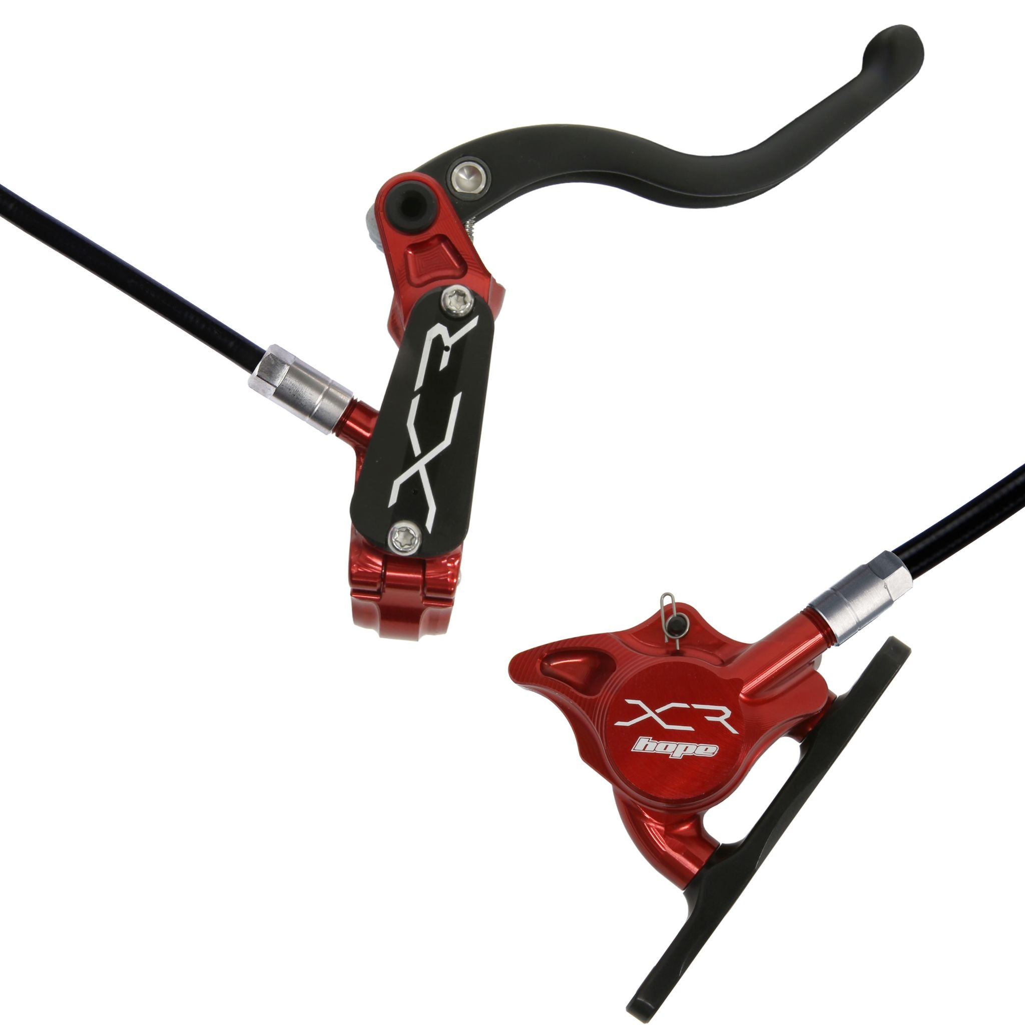 Hope XCR Pro X2 Flatmount Disc Brake Red / Front - Right Hand (UK)