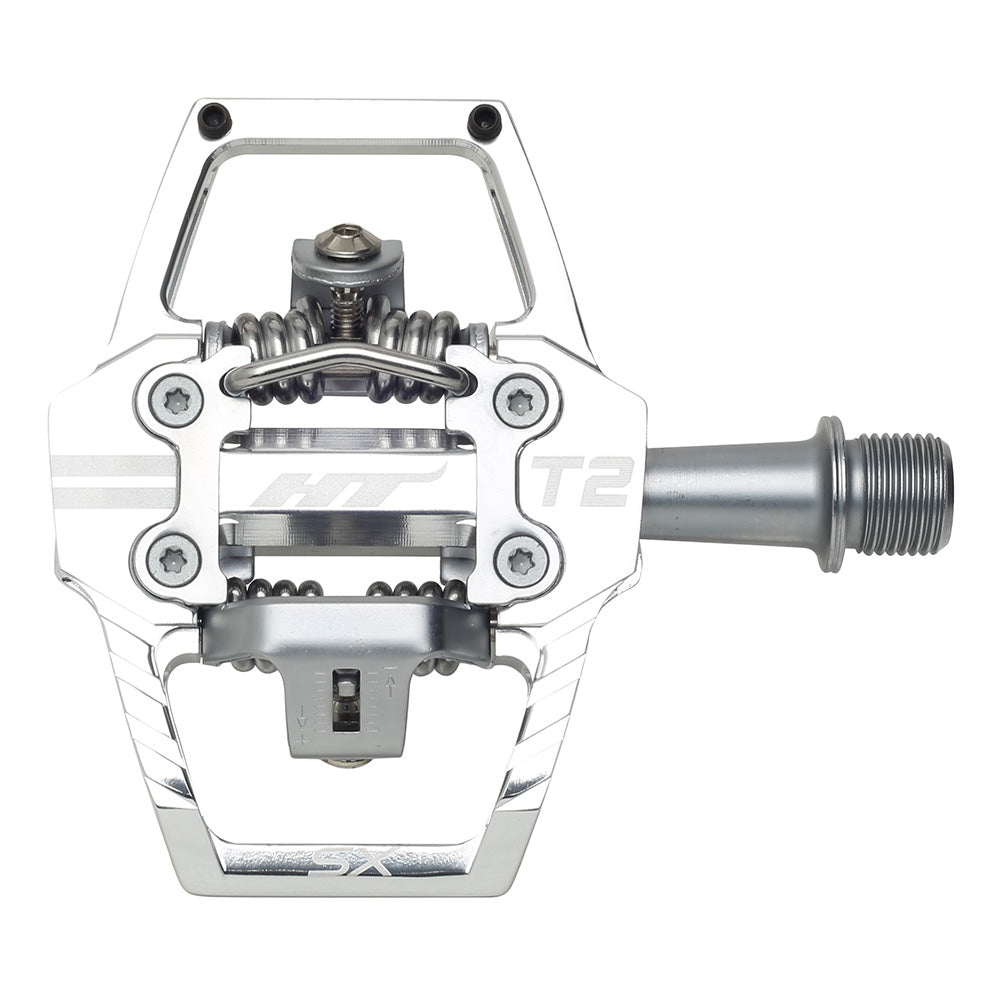 HT T2-SX Pedals Silver