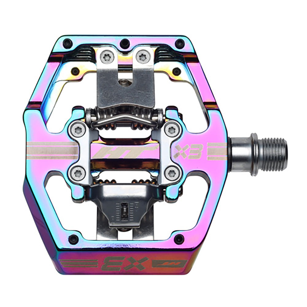 HT X3 Clipless MTB Pedals Oil Slick / 9/16"