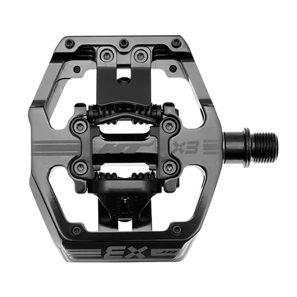 HT X3 Clipless MTB Pedals Stealth Black / 9/16"