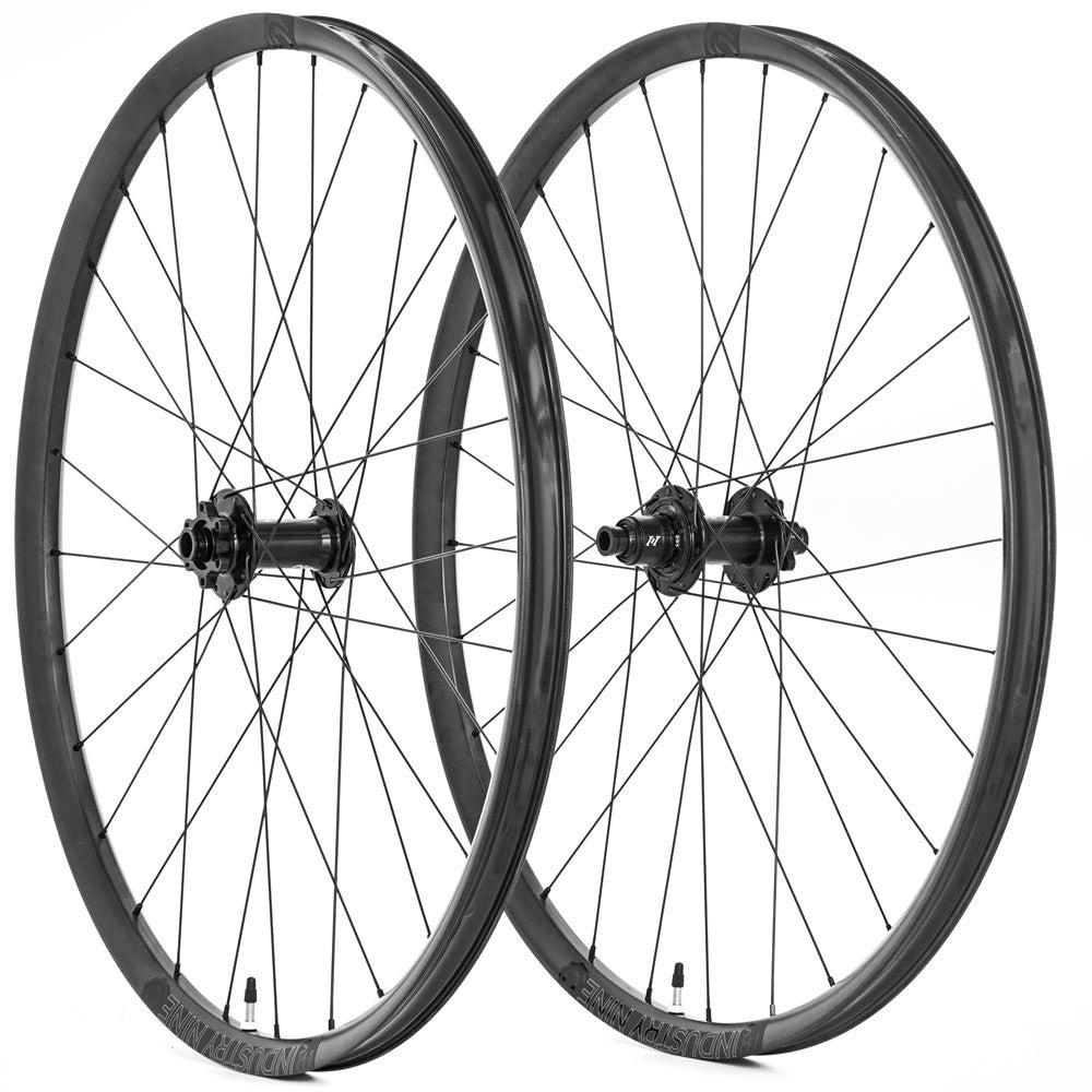 Industry Nine 1/1 Trail Carbon 29" Center Lock Wheelset Black / 15x110 & 12x148 HG