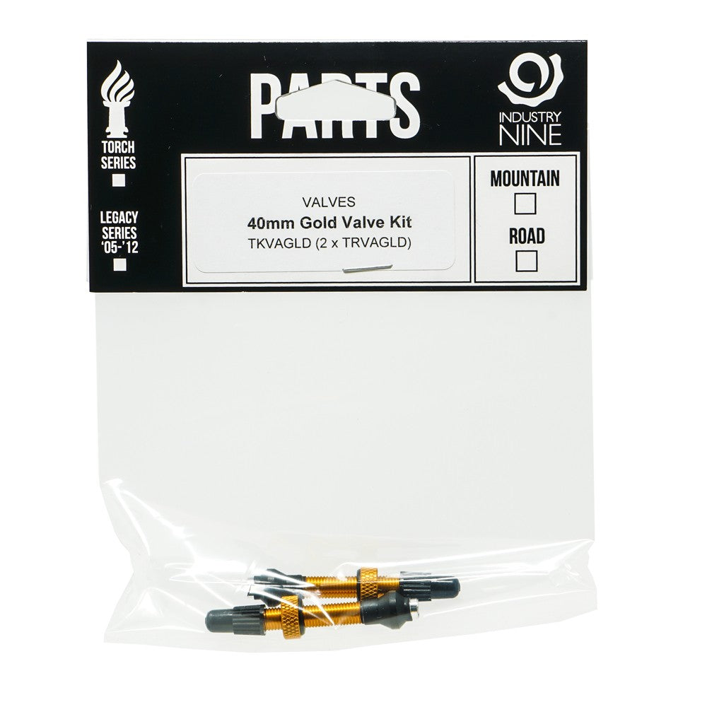 Industry Nine Aluminium Tubeless Valve Kit Gold / 40mm