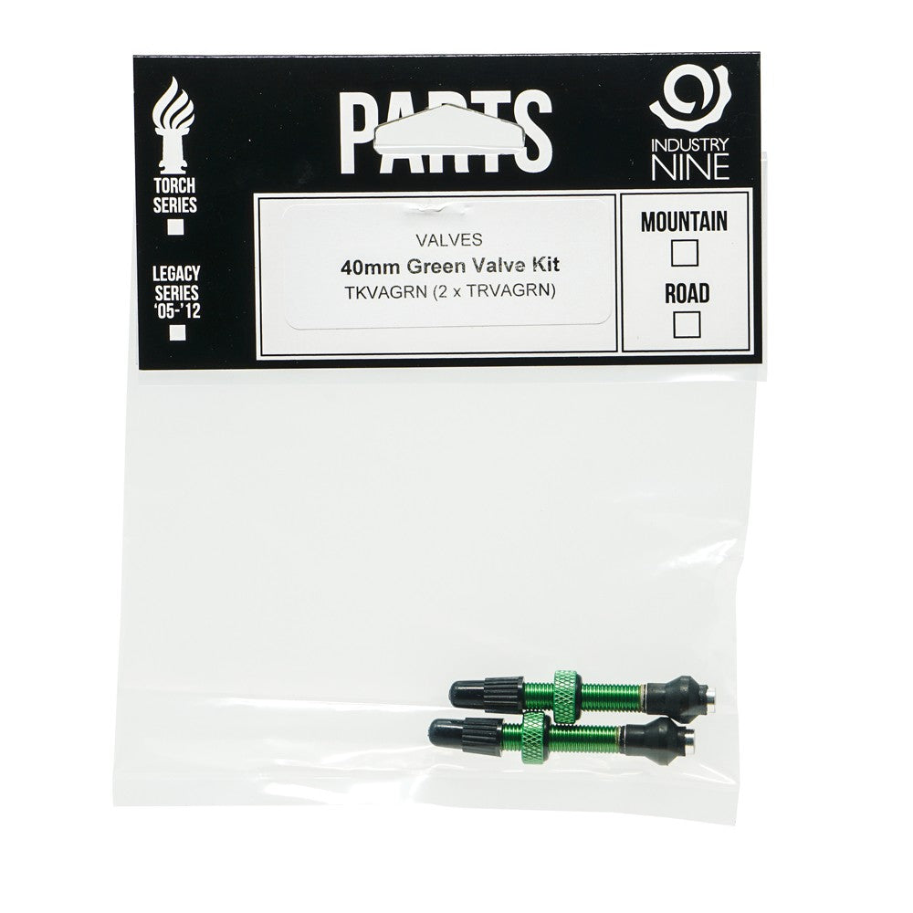 Industry Nine Aluminium Tubeless Valve Kit Green / 40mm