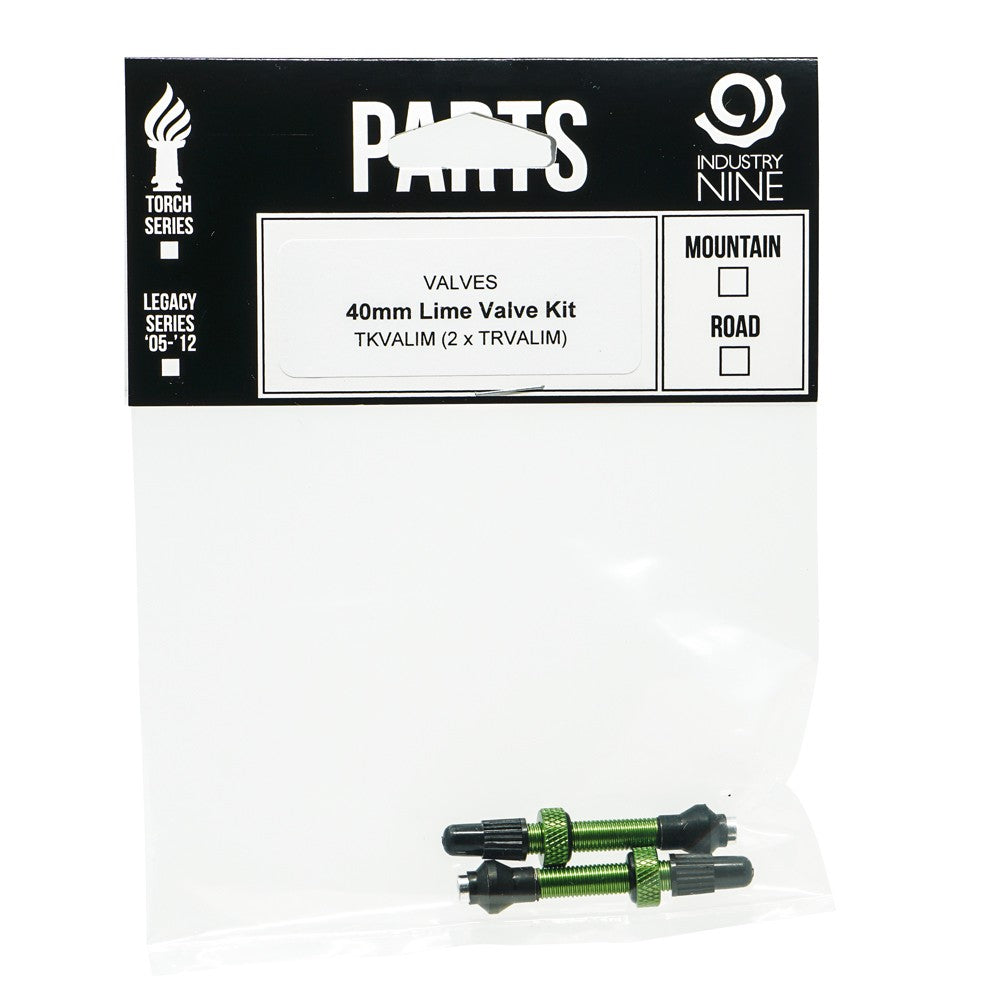 Industry Nine Aluminium Tubeless Valve Kit Lime / 40mm