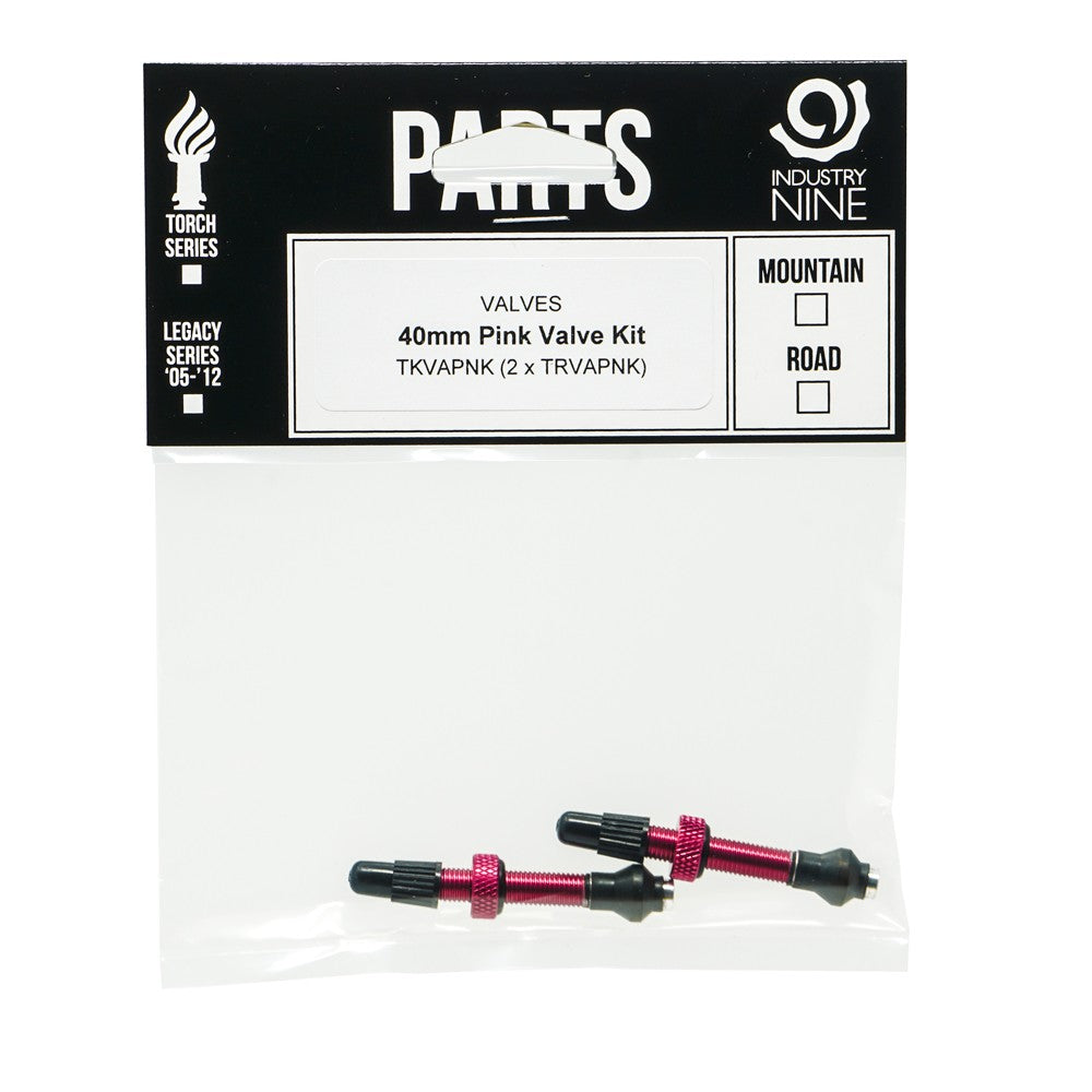 Industry Nine Aluminium Tubeless Valve Kit Pink / 40mm