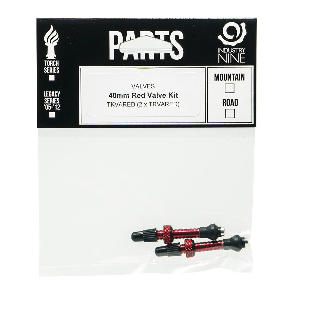 Industry Nine Aluminium Tubeless Valve Kit Red / 40mm