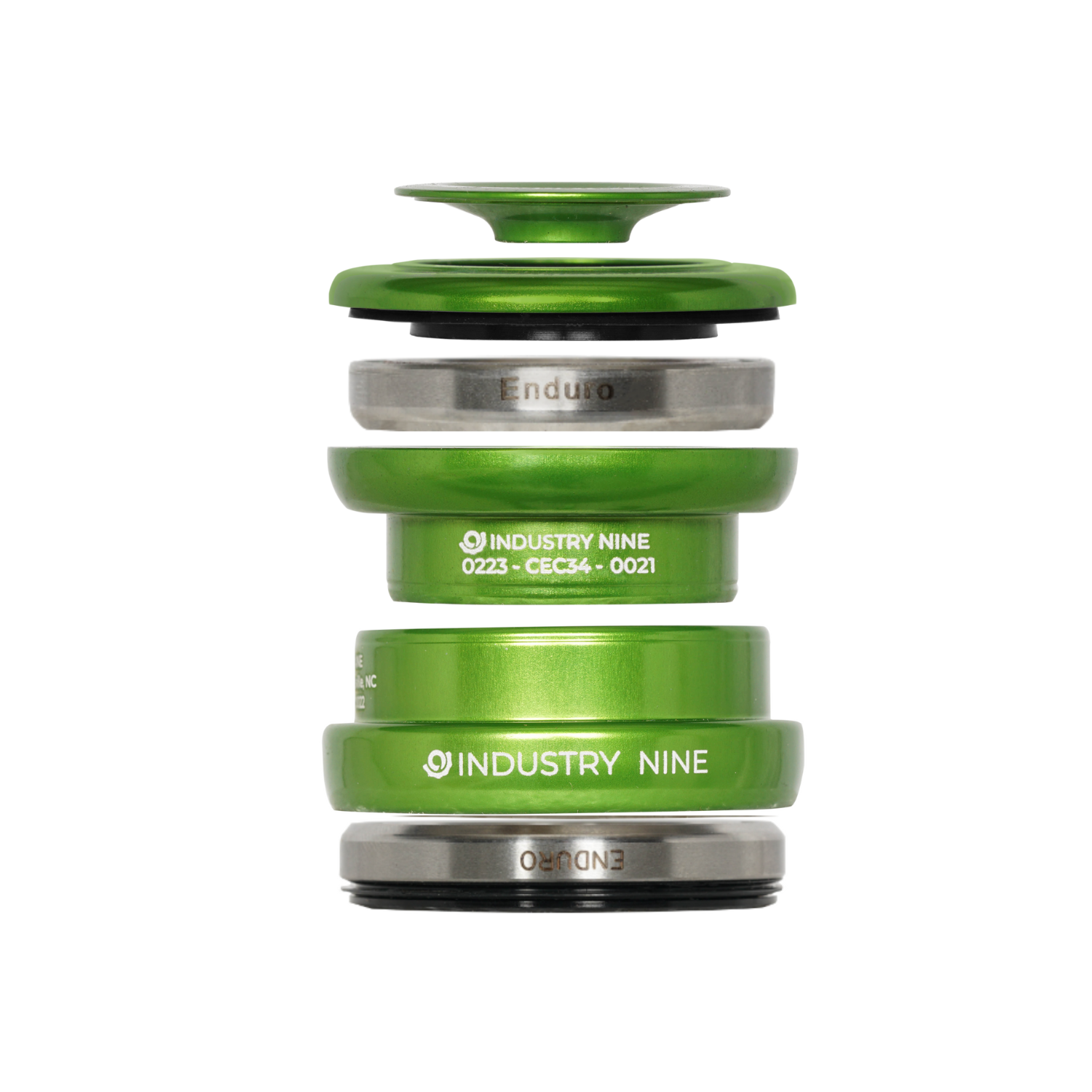 Industry Nine iRiX Headset EC Complete Lime / EC Top 41/34/05 - Bottom 52/44