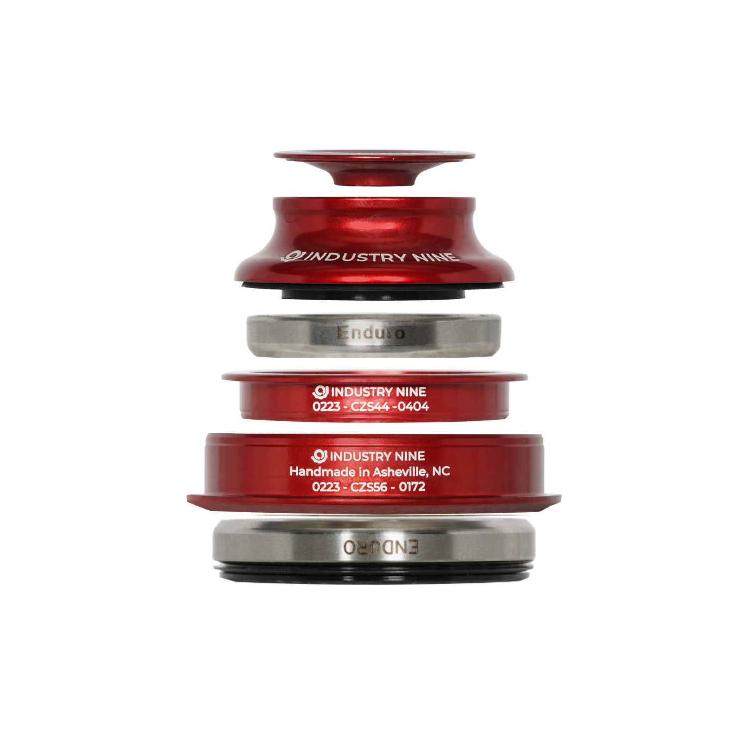 Industry Nine iRiX Headset ZS Complete Red / Top 41/44/15 - Bottom 52/56