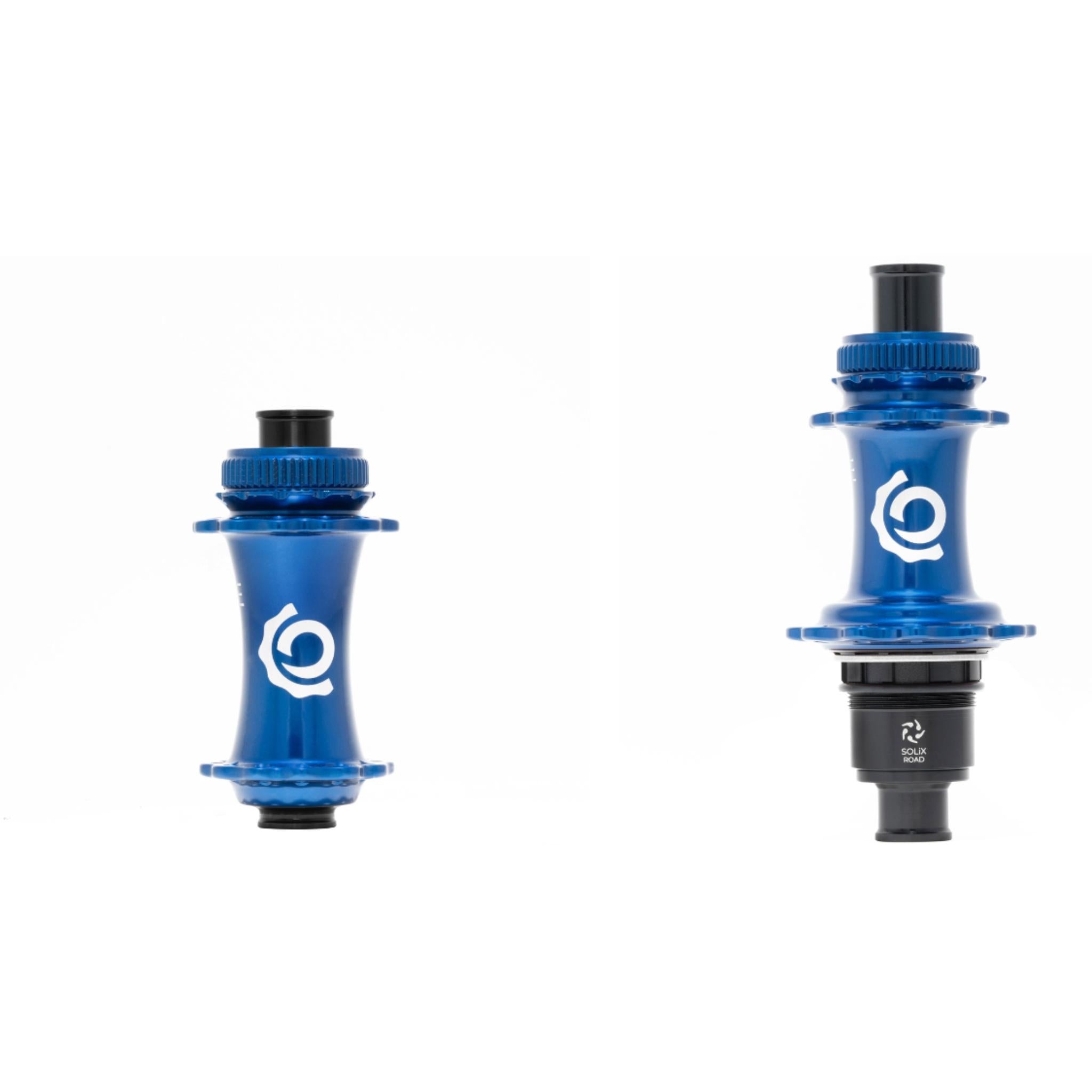 Industry Nine SOLiX Classic Centre Lock Hubset BLUE / 12X100 12X142 - 24H - Shimano HG