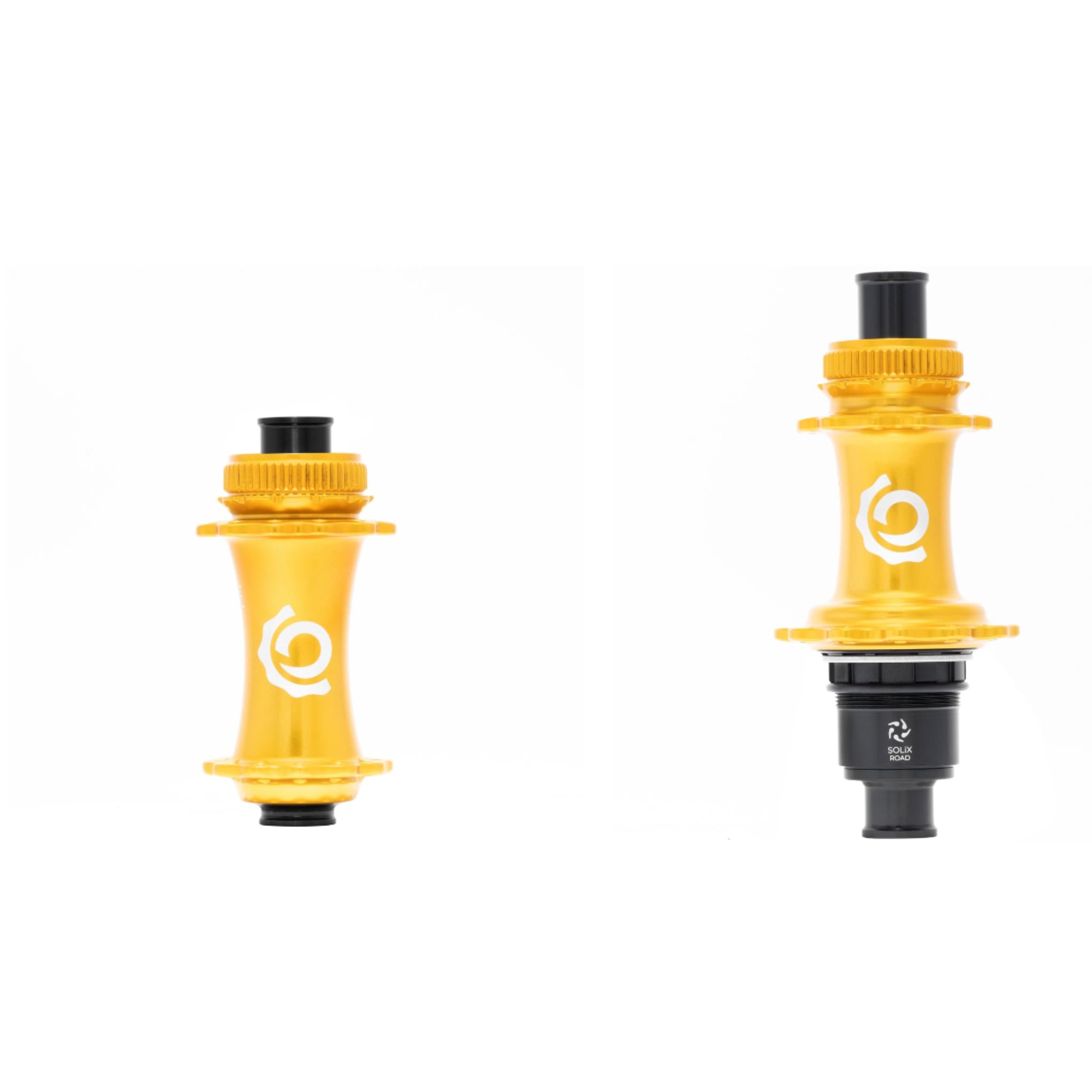 Industry Nine SOLiX Classic Centre Lock Hubset GOLD / 12X100 12X142 - 24H - Shimano HG