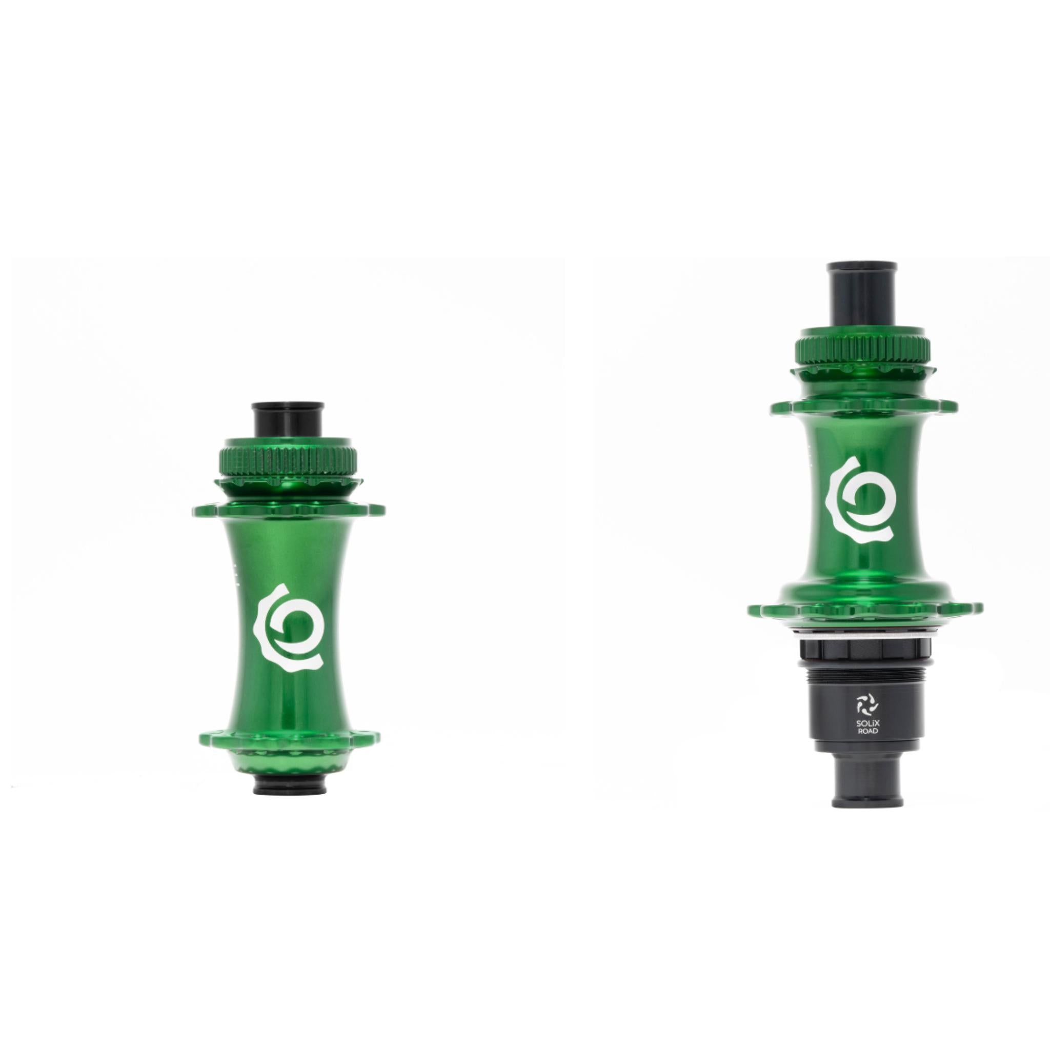 Industry Nine SOLiX Classic Centre Lock Hubset GREEN / 12X100 12X142 - 24H - Shimano HG