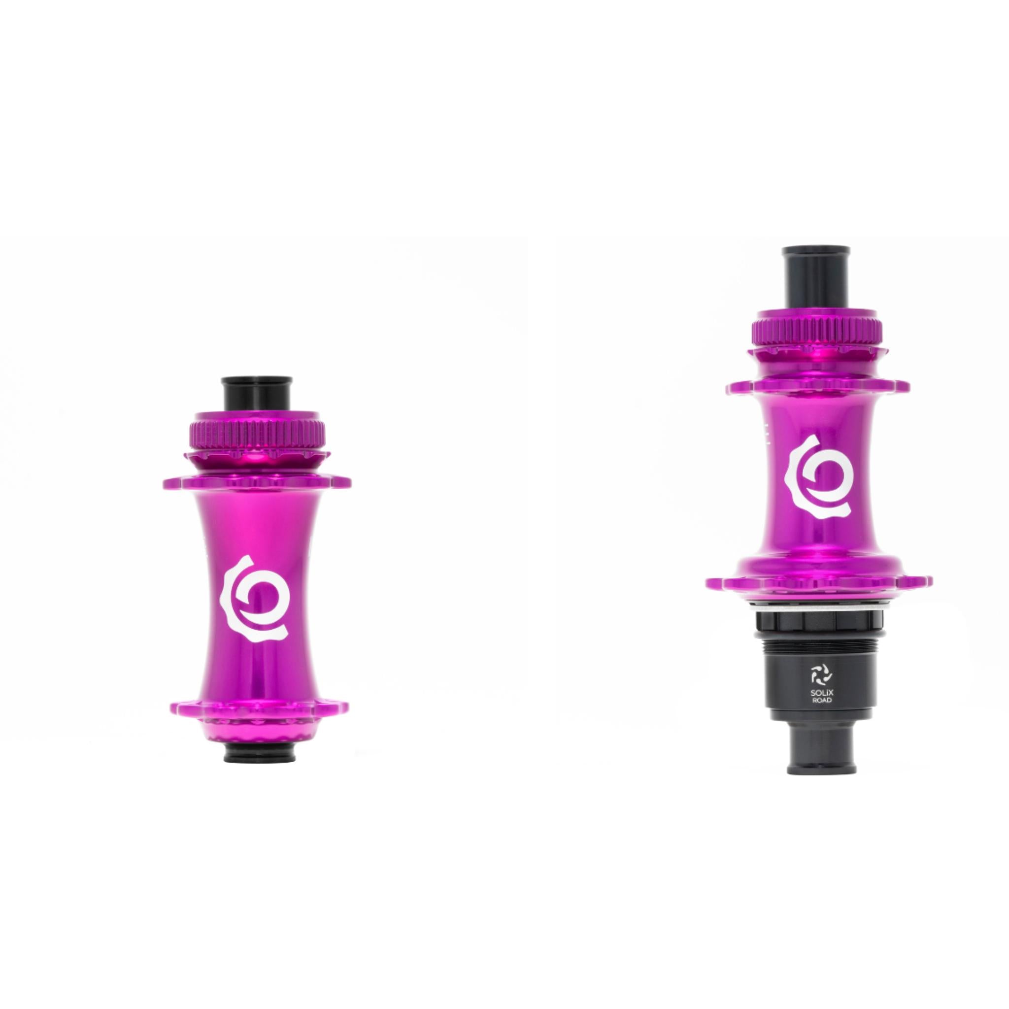 Industry Nine SOLiX Classic Centre Lock Hubset PURPLE / 12X100 12X142 - 24H - Shimano HG