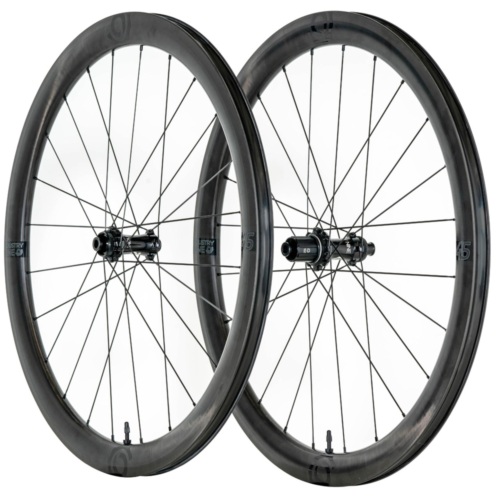 Industry Nine SOLiX SL 45 Carbon Wheelset BLACK / 12X100 12X142 - 24H - Shimano HG