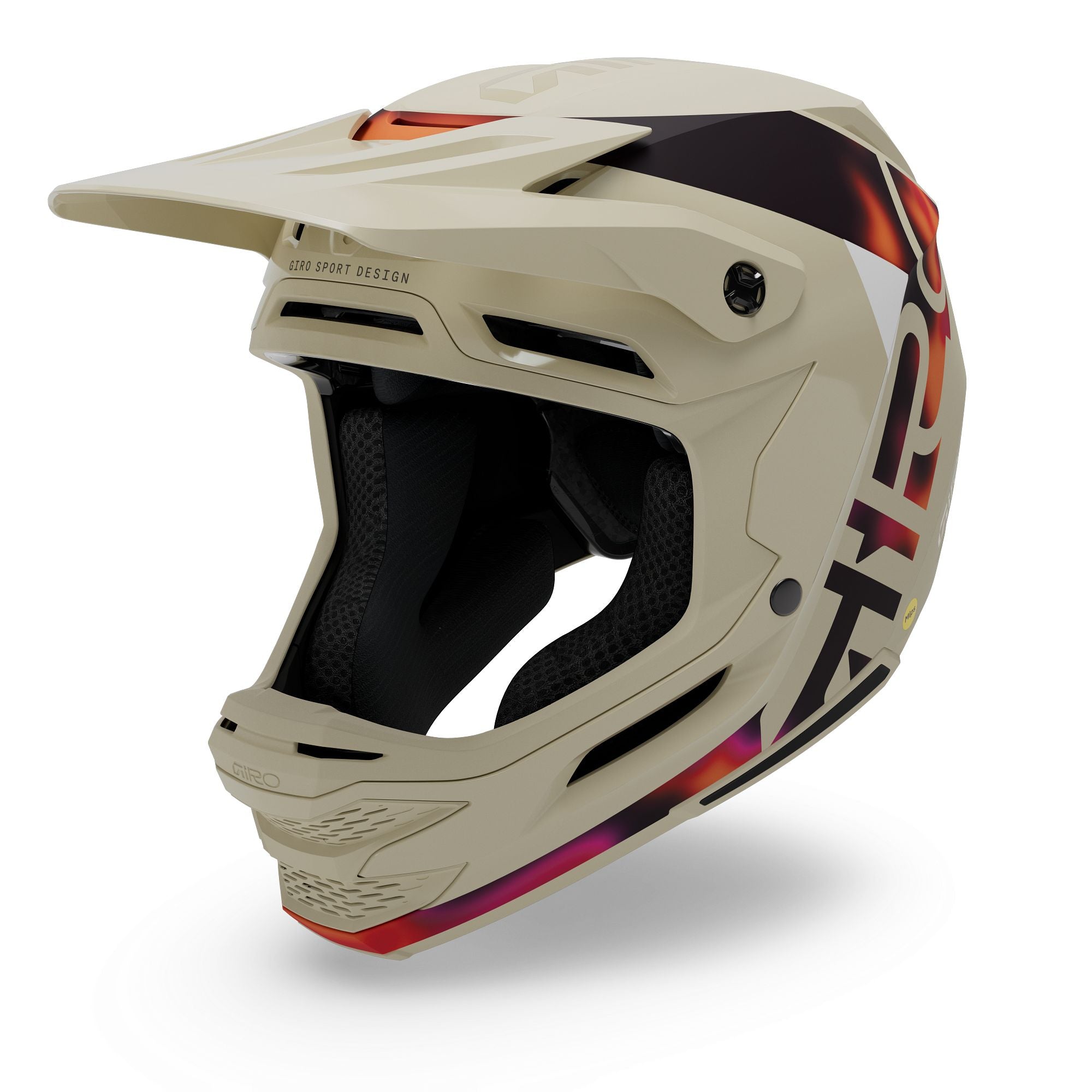 Insurgent Spherical Full Face Helmet Stone/Frequency Orange / M/L