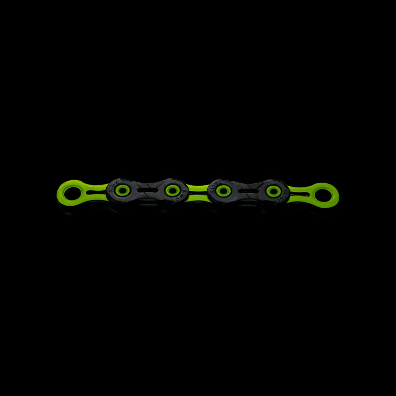 KMC DLC11 11-Speed Chain Black/Green / 118 Links