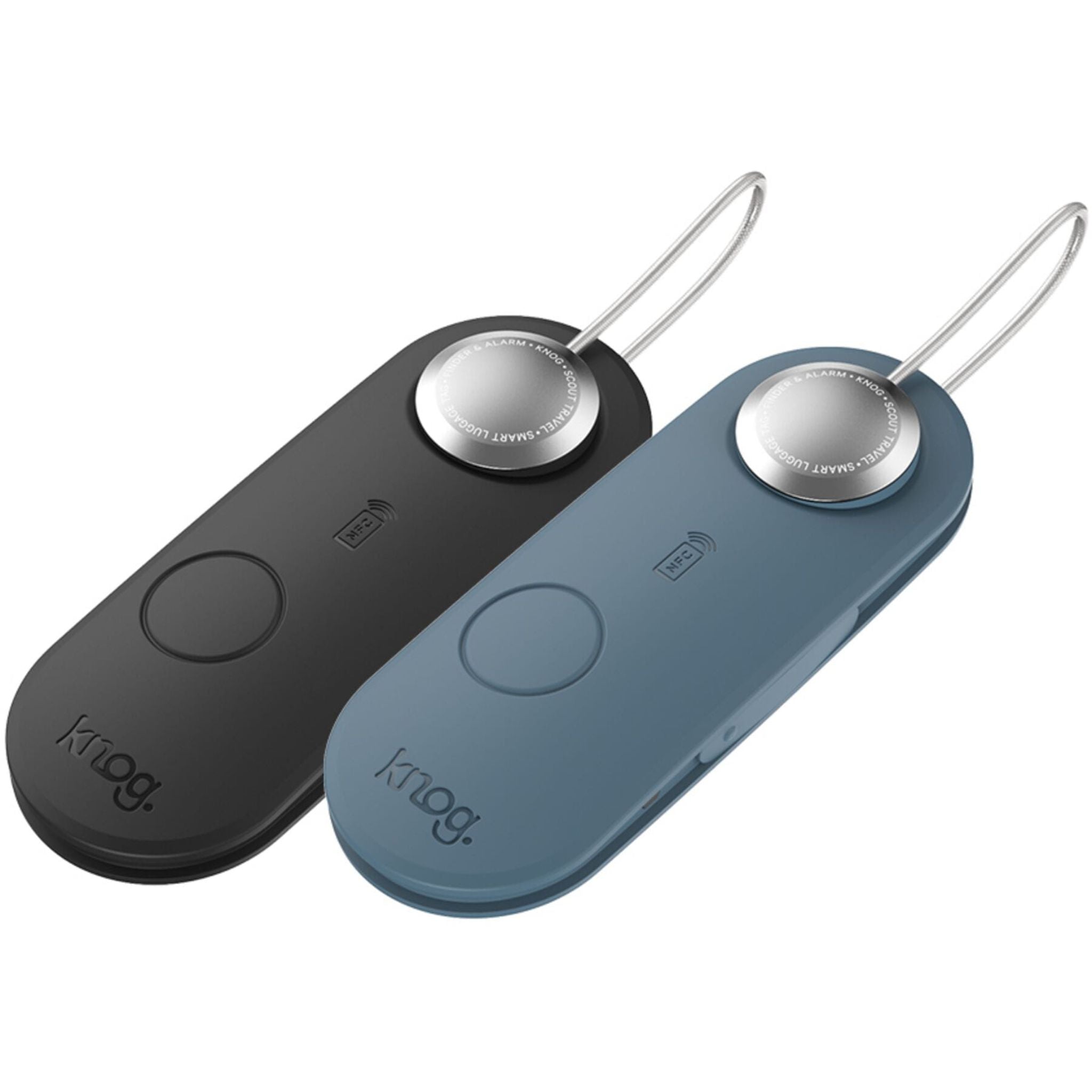 Knog Scout Travel Luggage Alarm and Finder - Twin Pack Black / Blue / One size