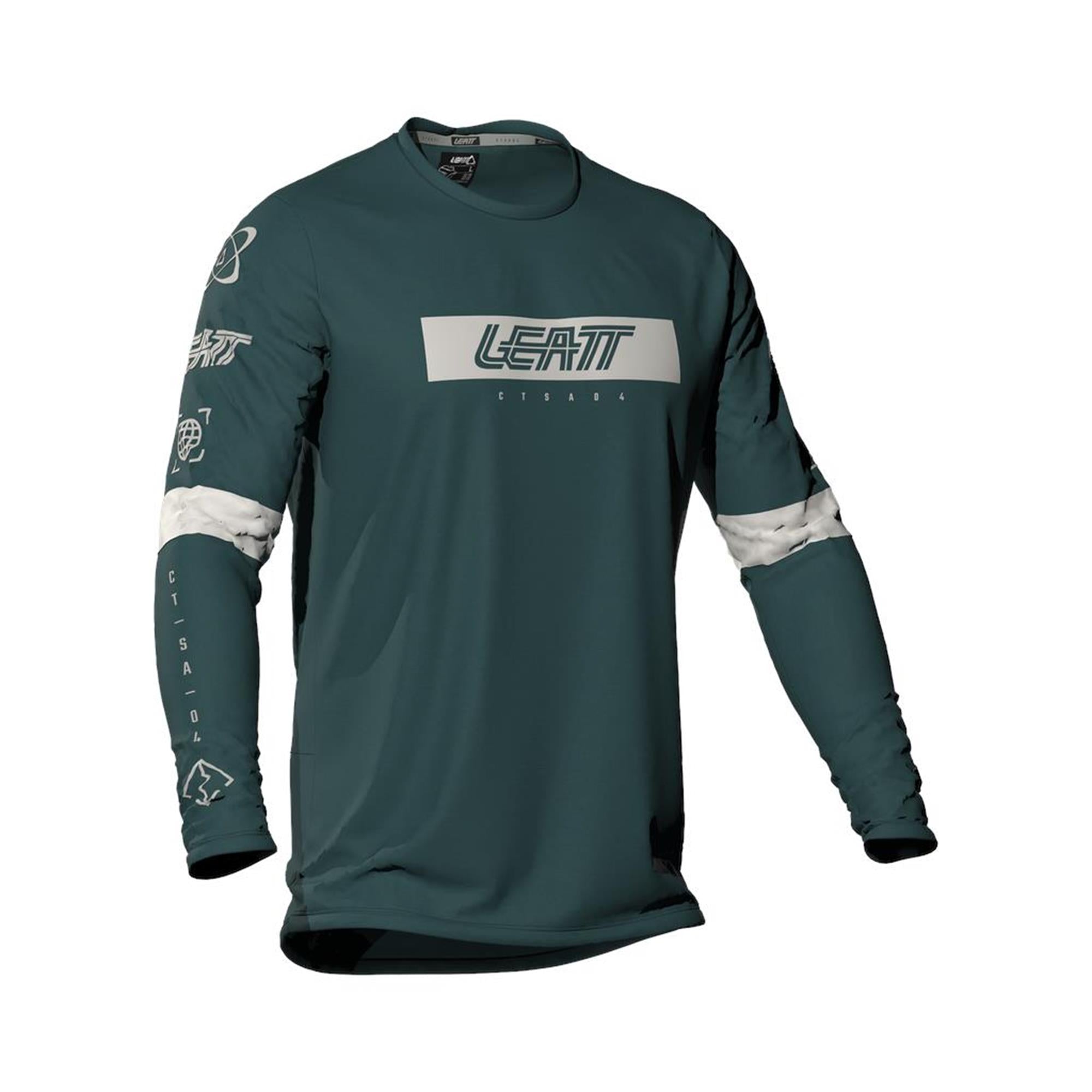 Leatt Gravity 3.0 Junior MTB Long Sleeve Jersey Spruce Green / S