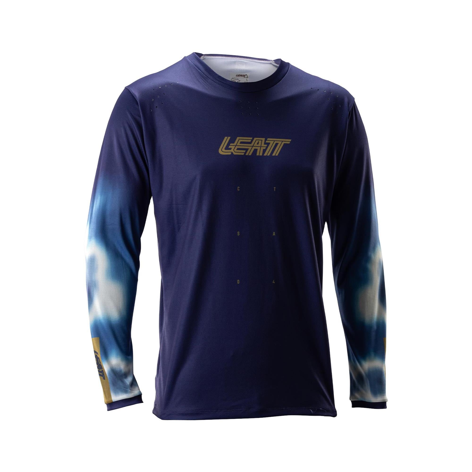 Leatt Gravity 4.0 MTB Long Sleeve Jersey Galaxy Blue / S