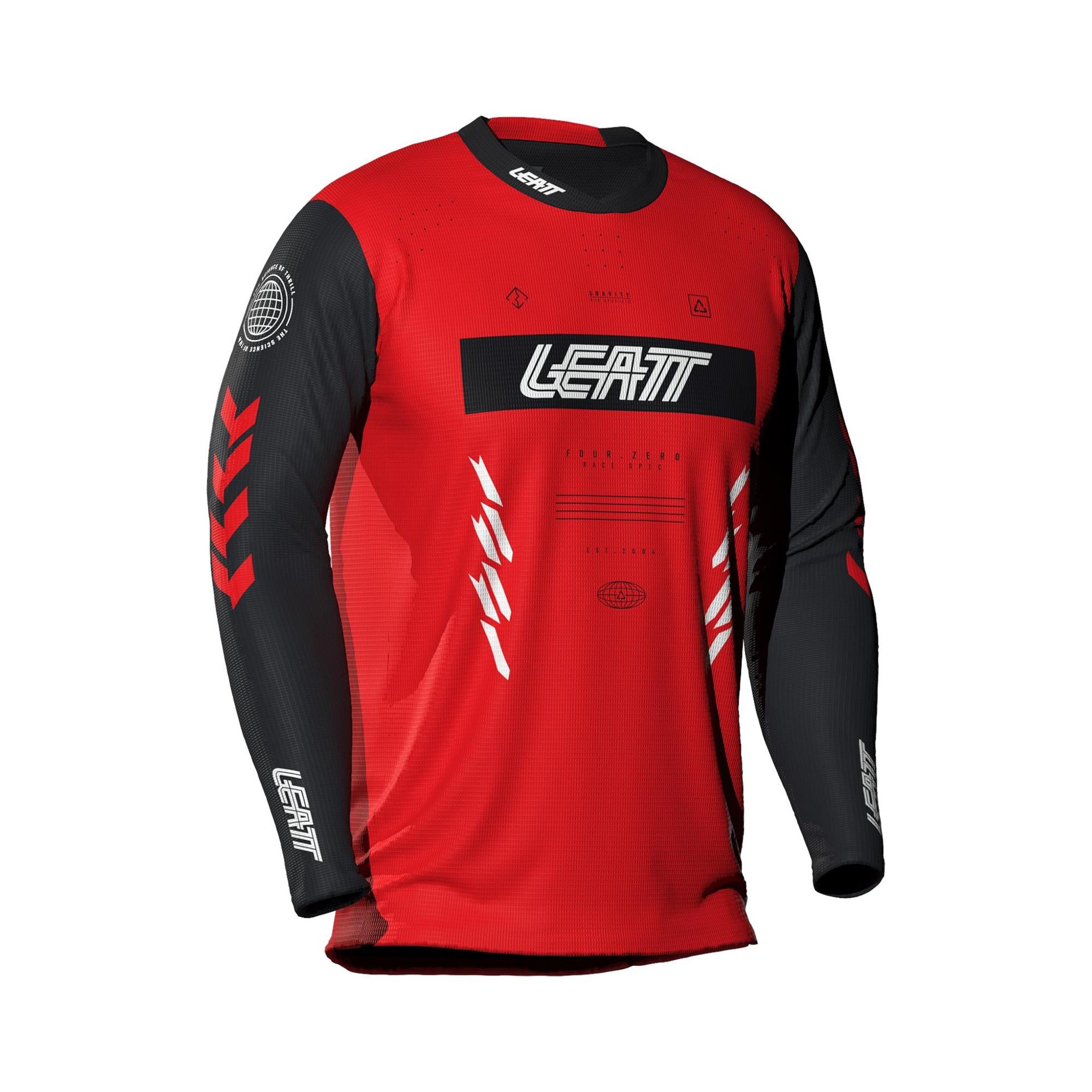 Leatt Gravity 4.0 MTB Long Sleeve Junior Jersey Race Red / S