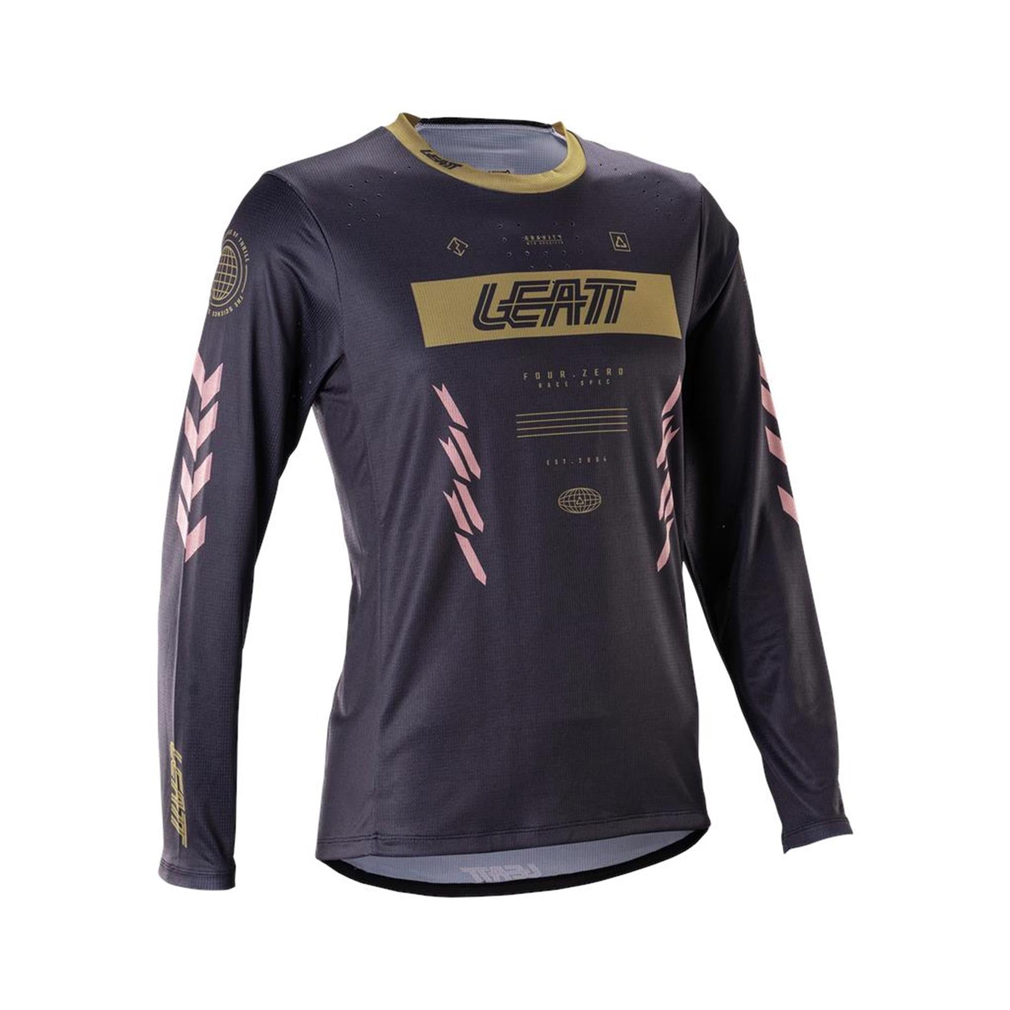 Leatt Gravity 4.0 MTB Womens Long Sleeve Jersey Race Black / S