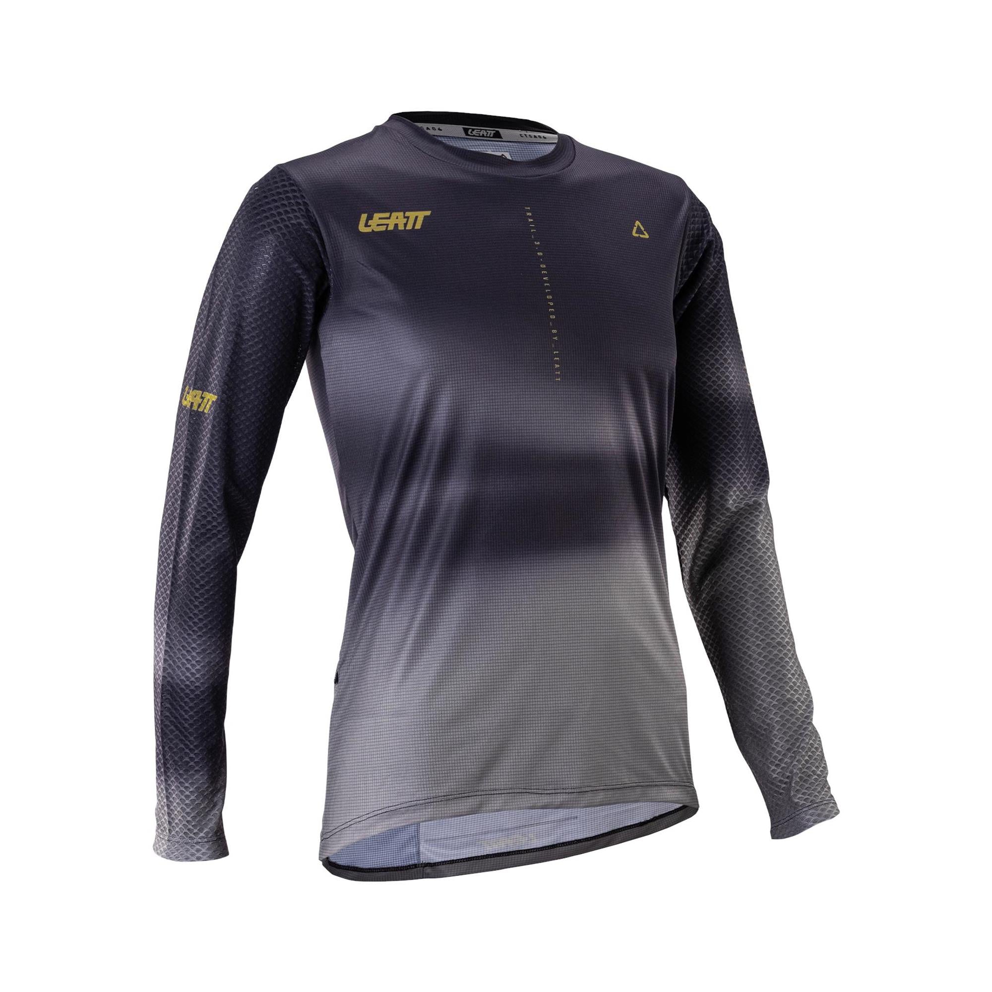 Leatt Trail 3.0 Womens MTB Long Sleeve Jersey Ghost Black / XS