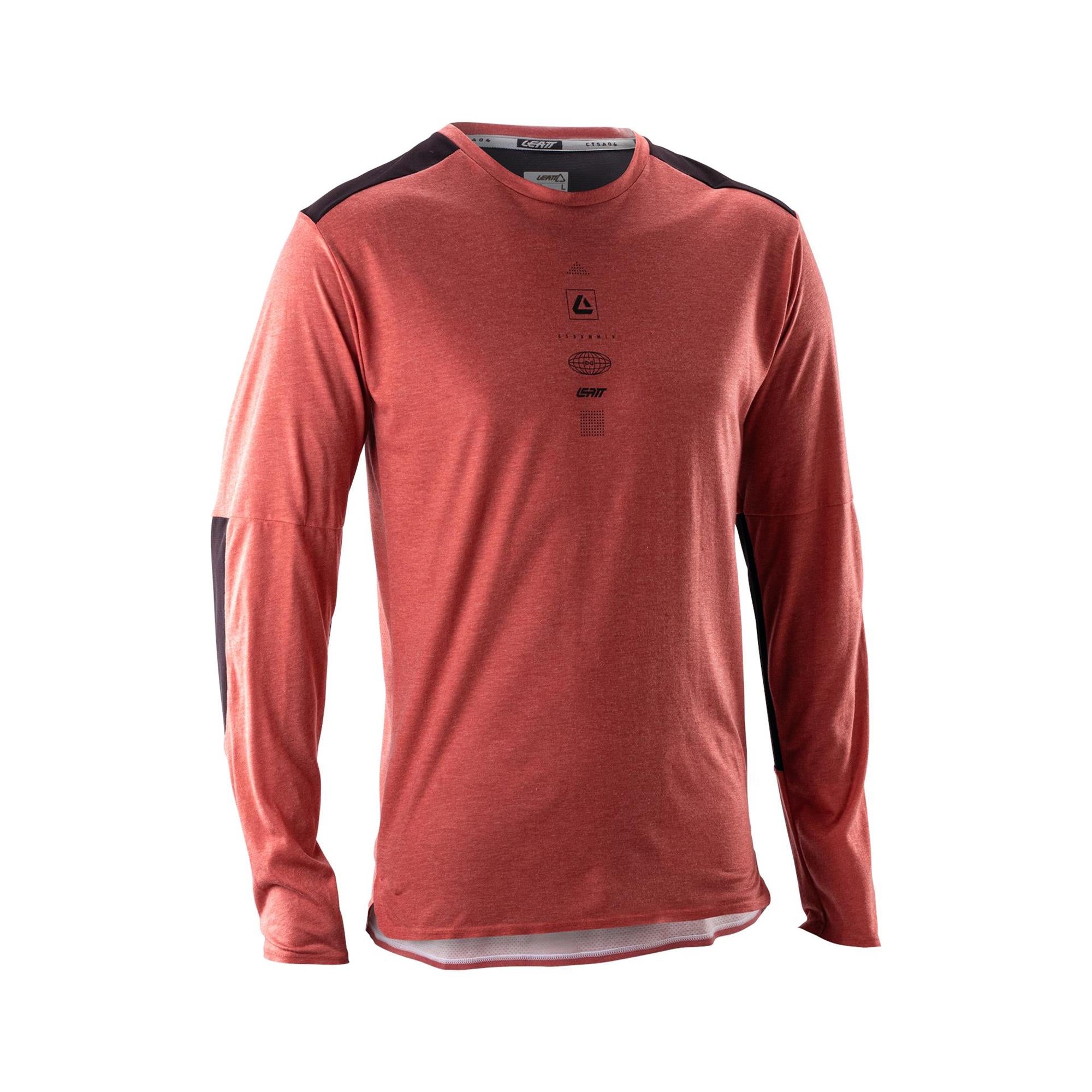 Leatt Trail 4.0 MTB Long Sleeve Dusty Red / S