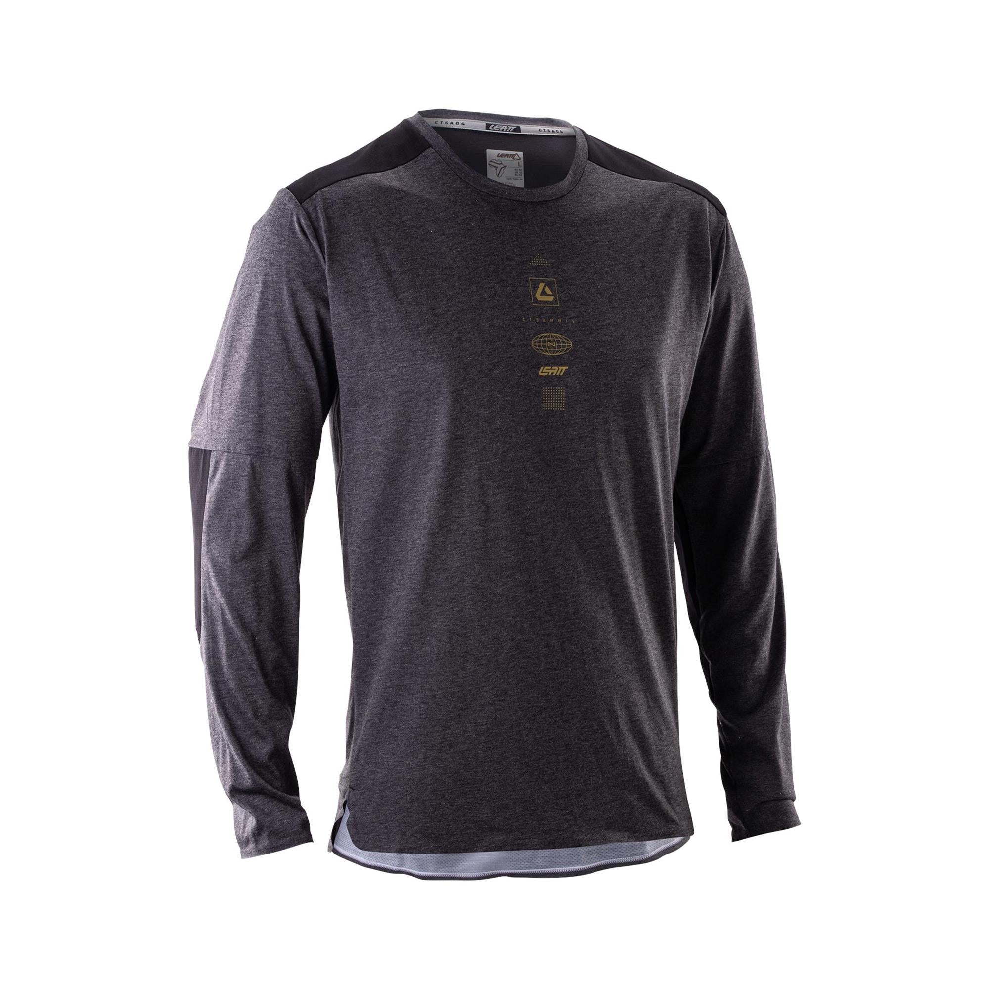 Leatt Trail 4.0 MTB Long Sleeve Ghost Black / S