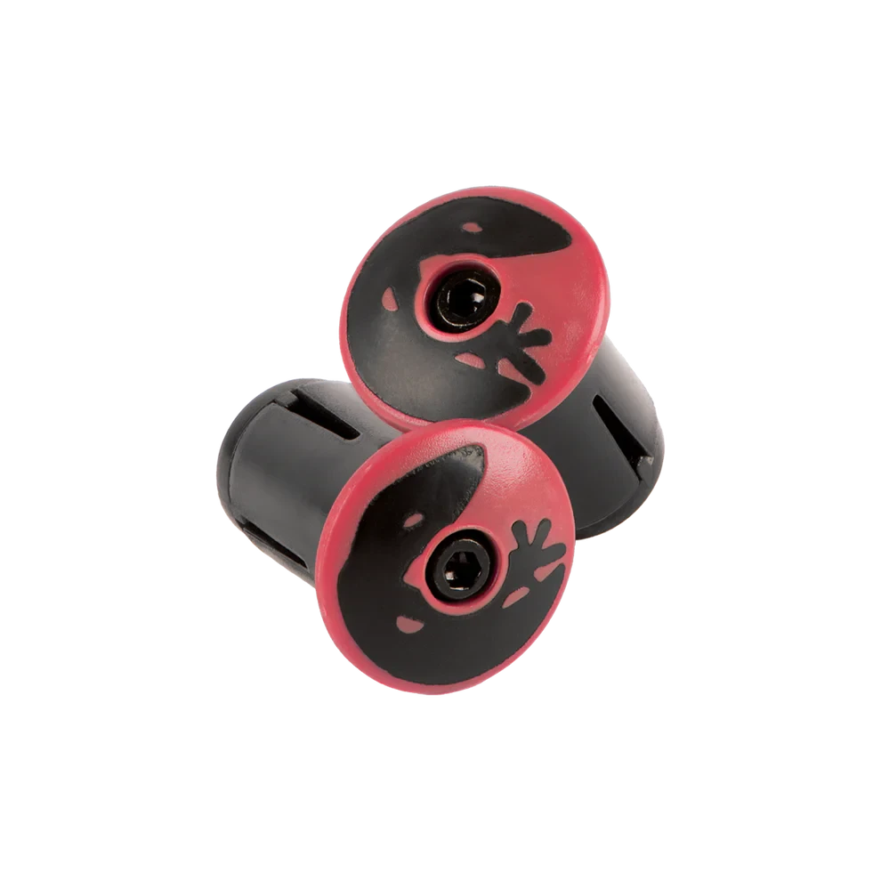 Lizard Skins DSP Bar Tape Plugs Crimson Red