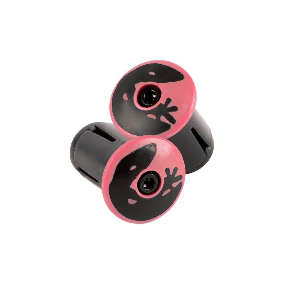 Lizard Skins DSP Bar Tape Plugs Neon Pink