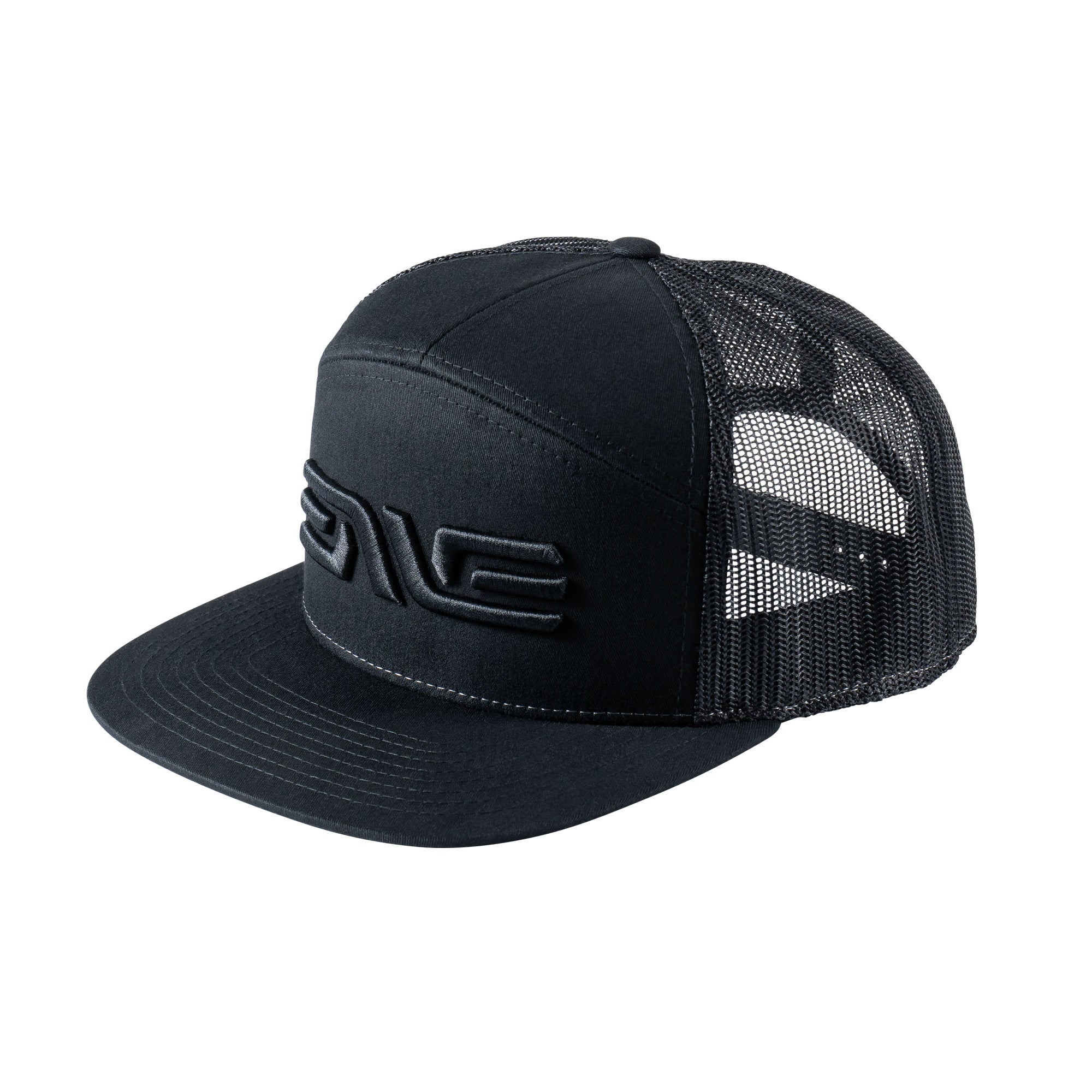 Logo Black 7-Panel Hat