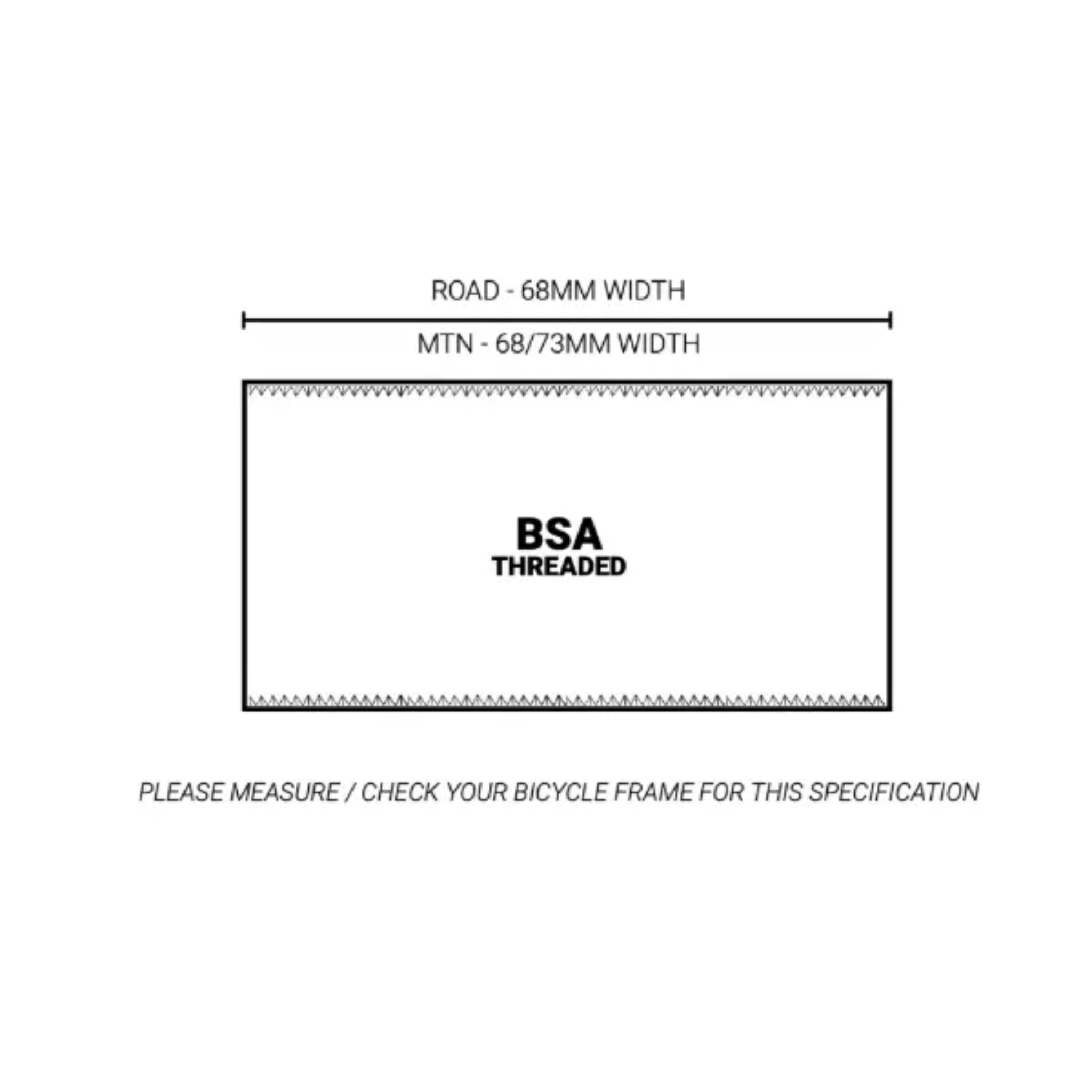 M30 Thru BSA 68mm Ceramic Bottom Bracket Black / 68mm