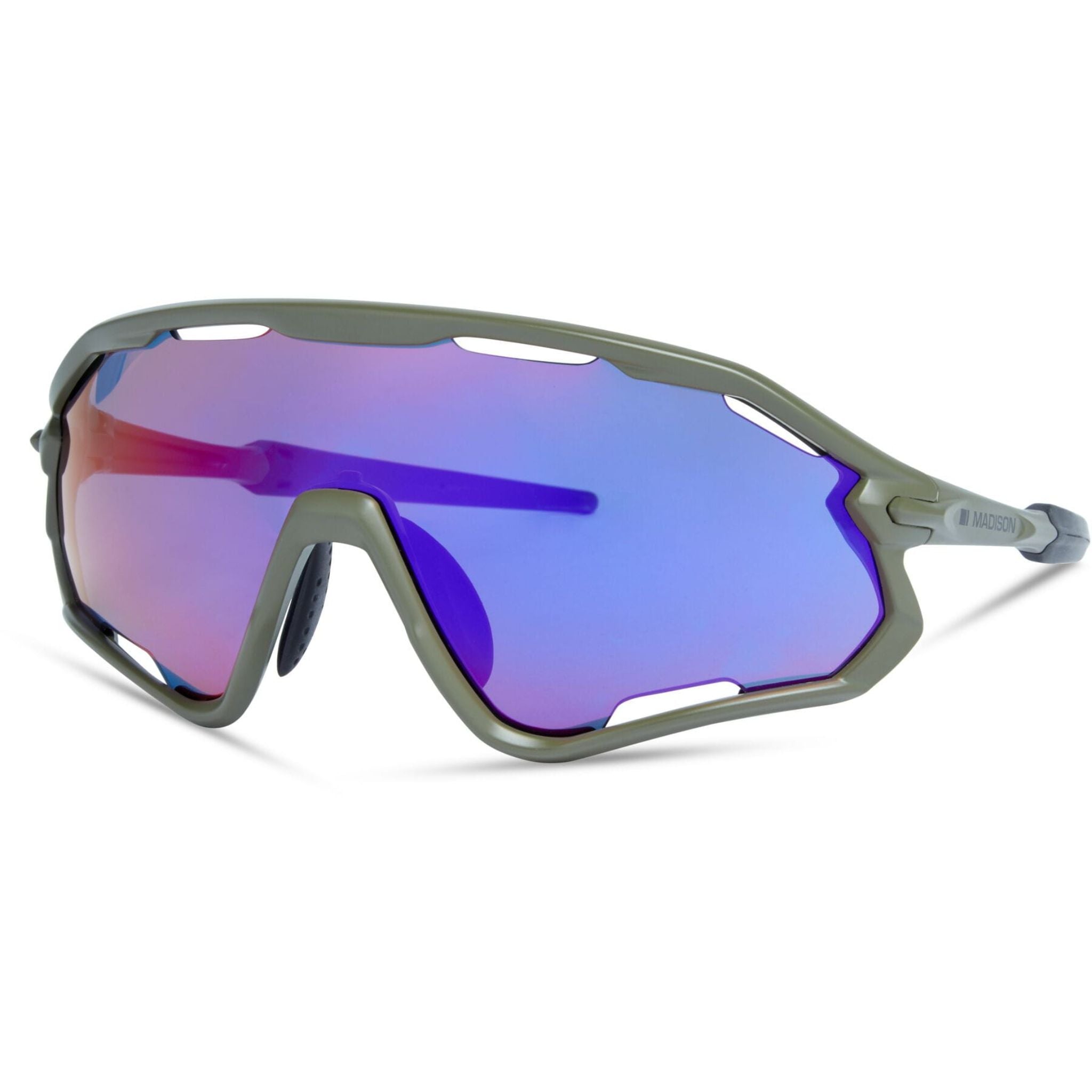 Madison Code Breaker II Sunglasses Midnight Green / One size / Purple Mirror