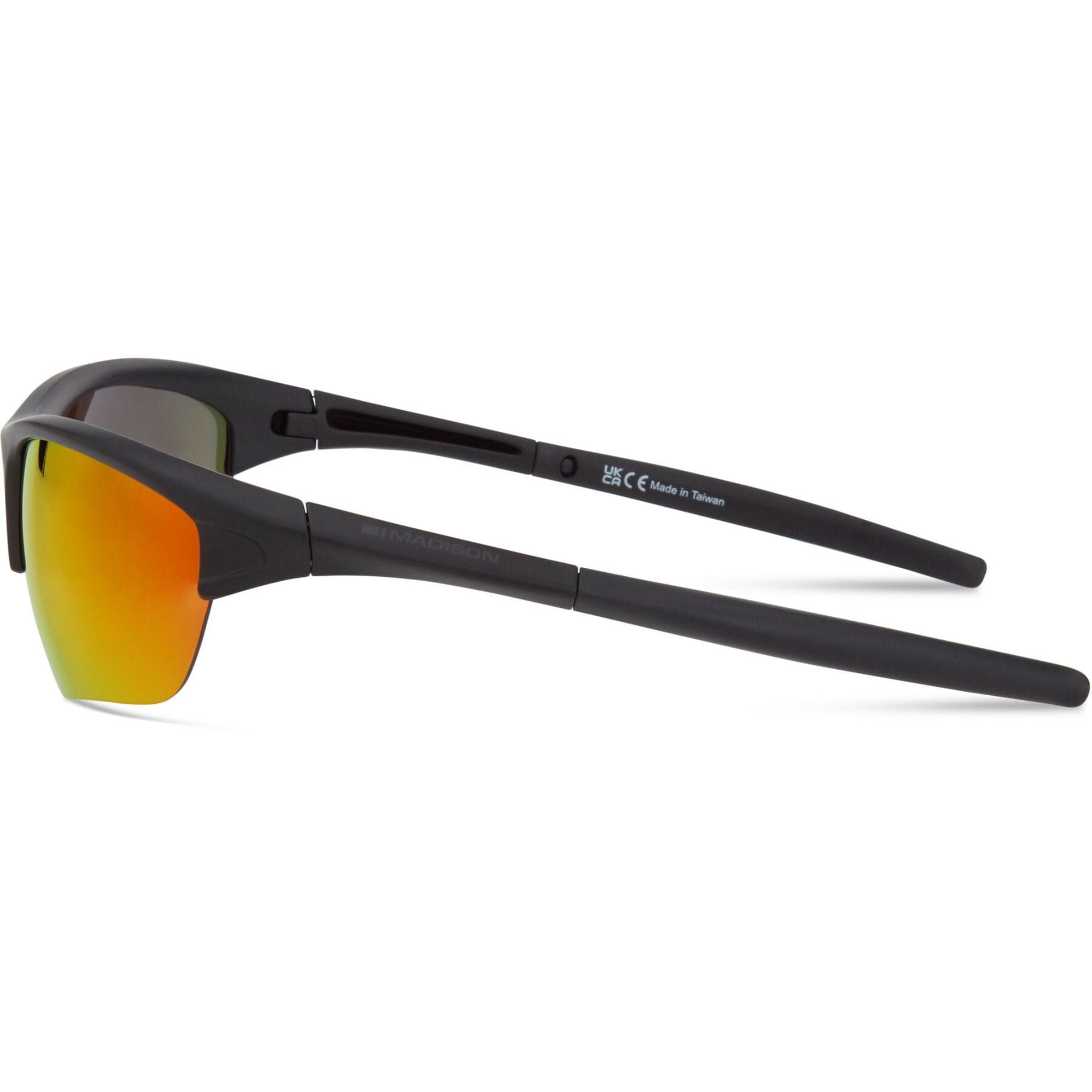 Madison Mission II Sunglasses - matt black / fire mirror Matt Black / One size / Fire Mirror