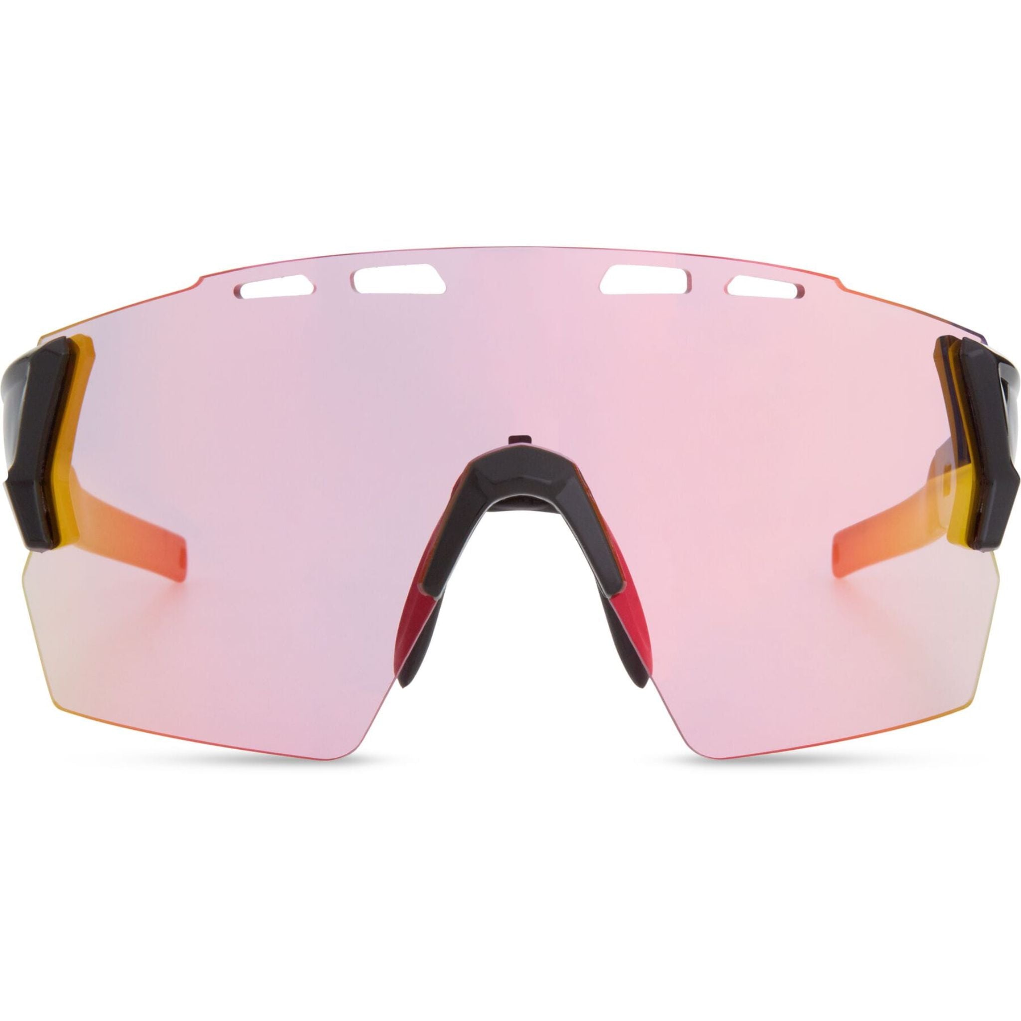 Madison Stealth II Glasses - 3 pack - gloss black / pink rose mirror / amb / clr lens Gloss Black / One size / Pink Orange Mirror Amber Clear