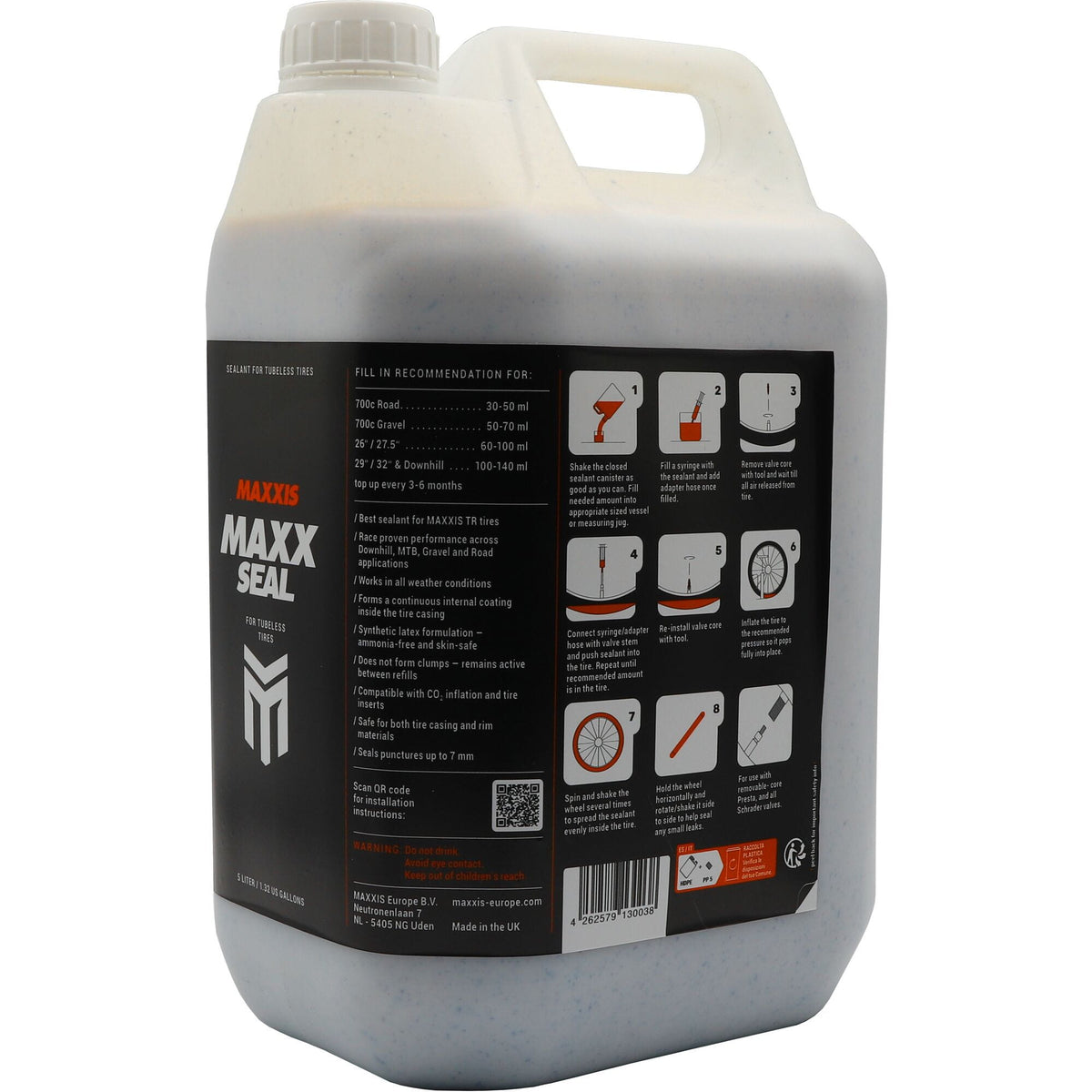 Maxx Seal Tubeless Tyre Sealant Black / 5 Litre