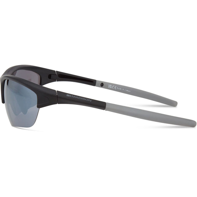 Madison Mission II Sunglasses - matt black / silver mirror