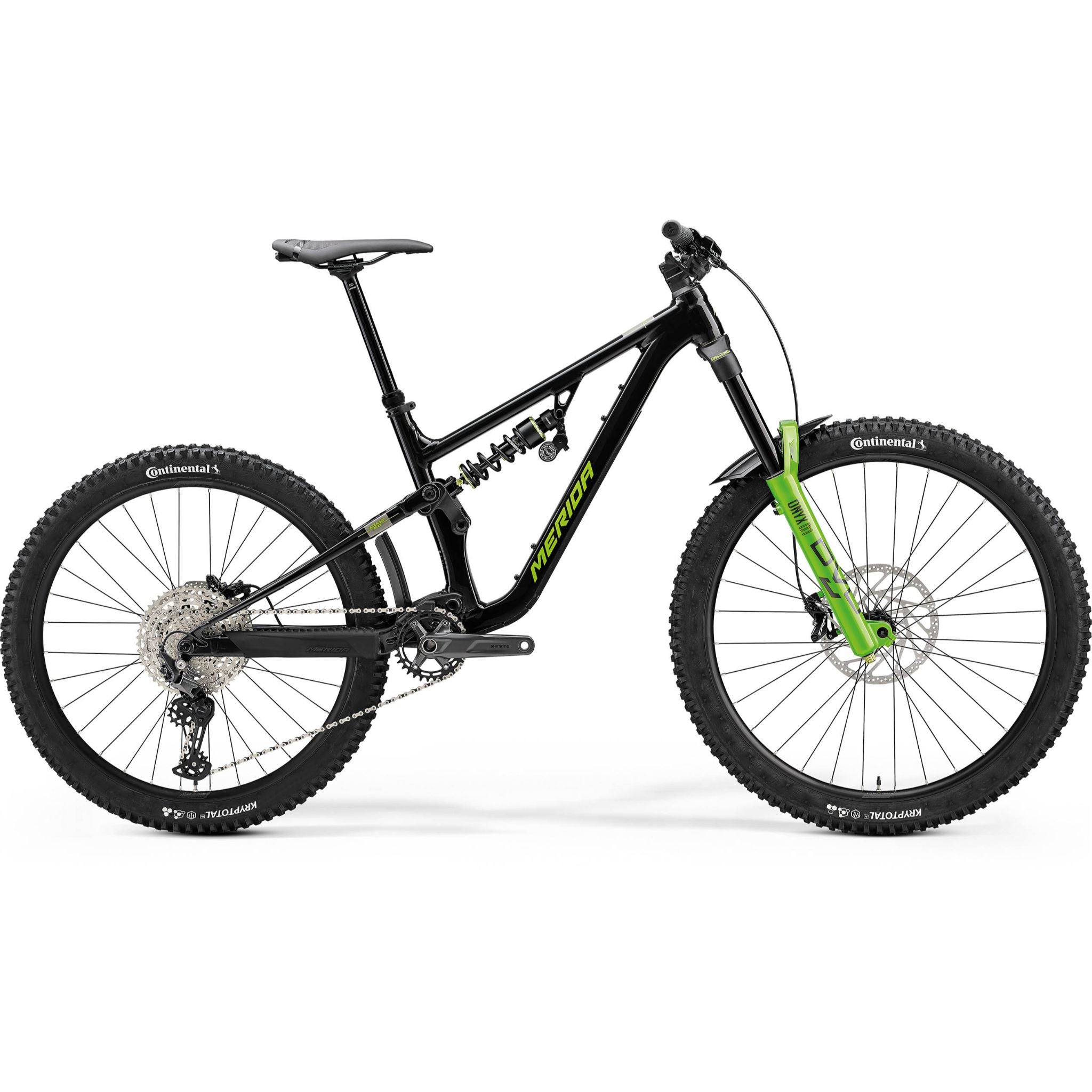 Merida One-Sixty FR 600 2024 Black/Grey/Green / XShort