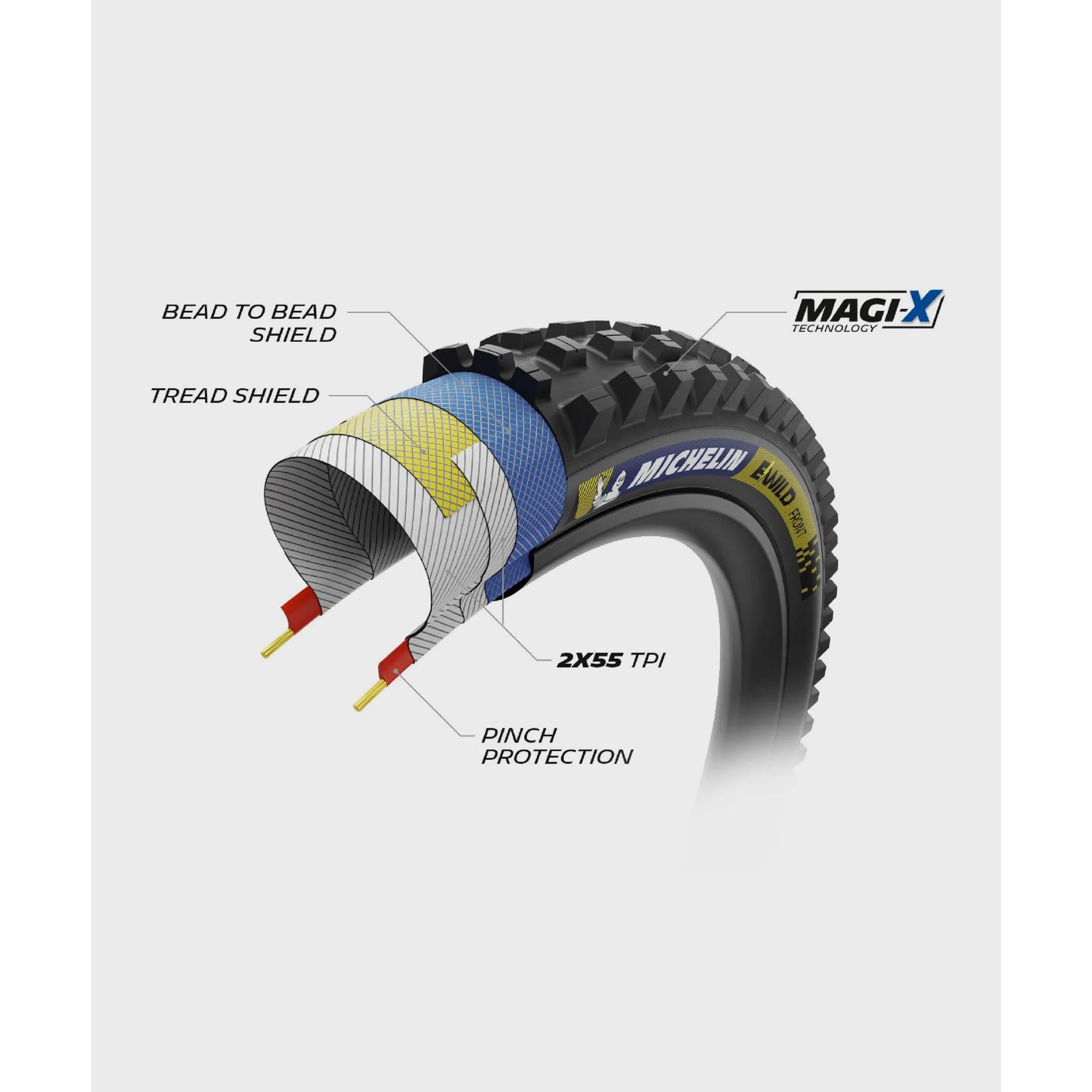 Michelin E-Wild Front Racing Line Tyre