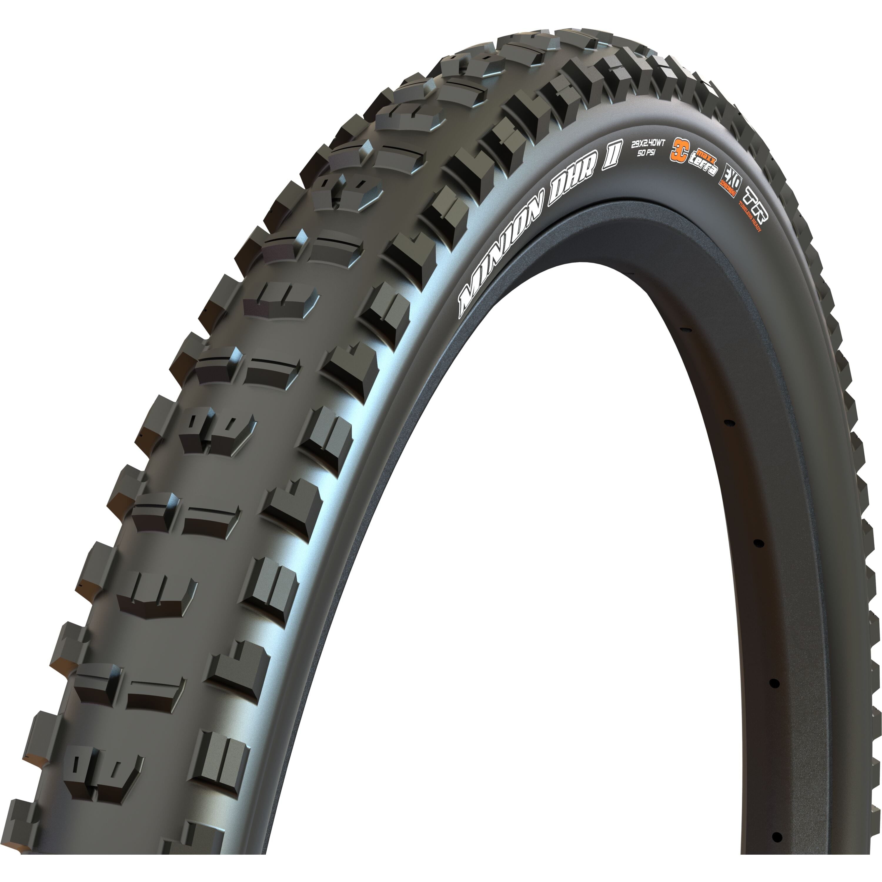 Minion DHR II DH Black / 29 x 2.40 / NEW Folding 3C MaxxGrip 120x2 TPI