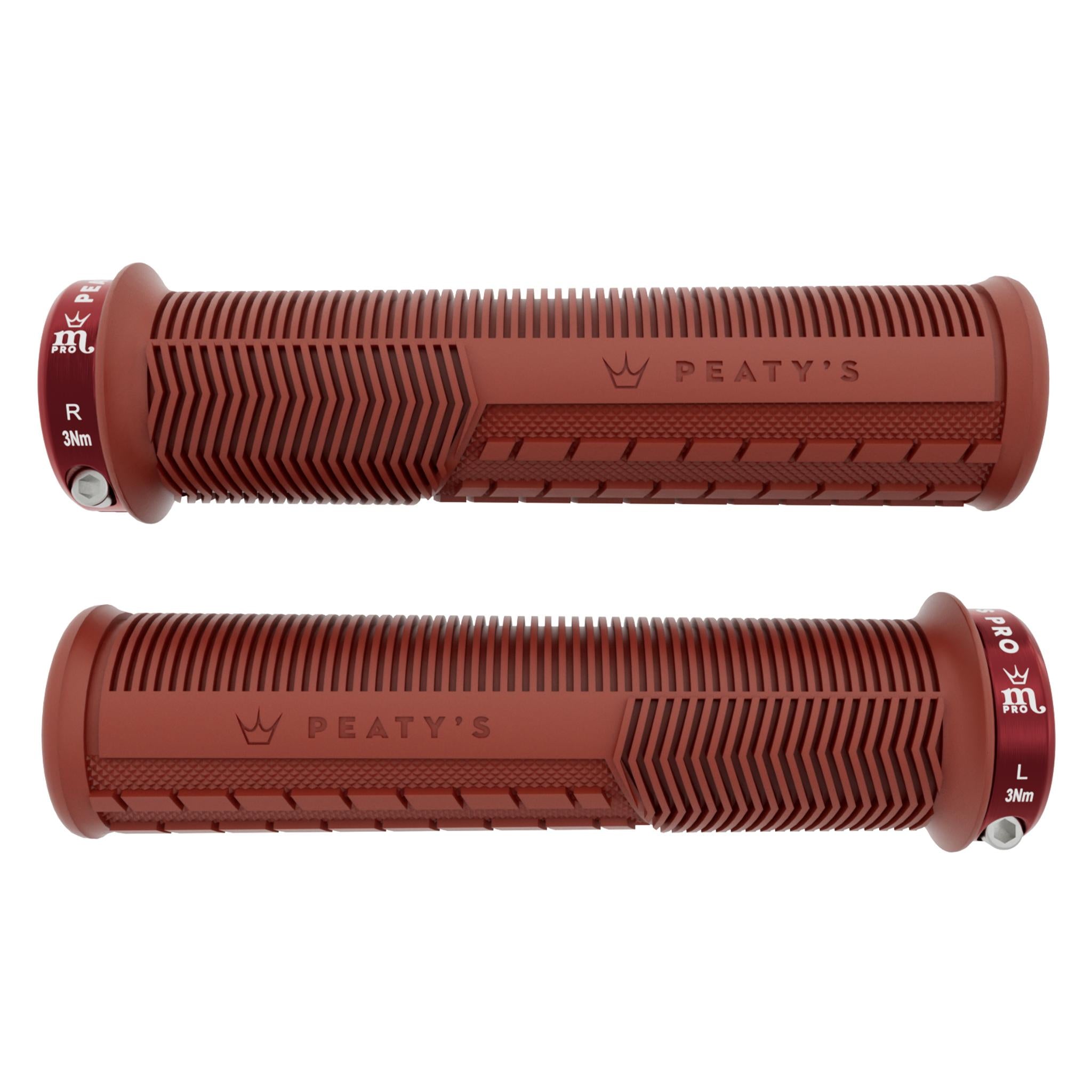 Monarch Pro Mushroom Grips Brick Red / Thick