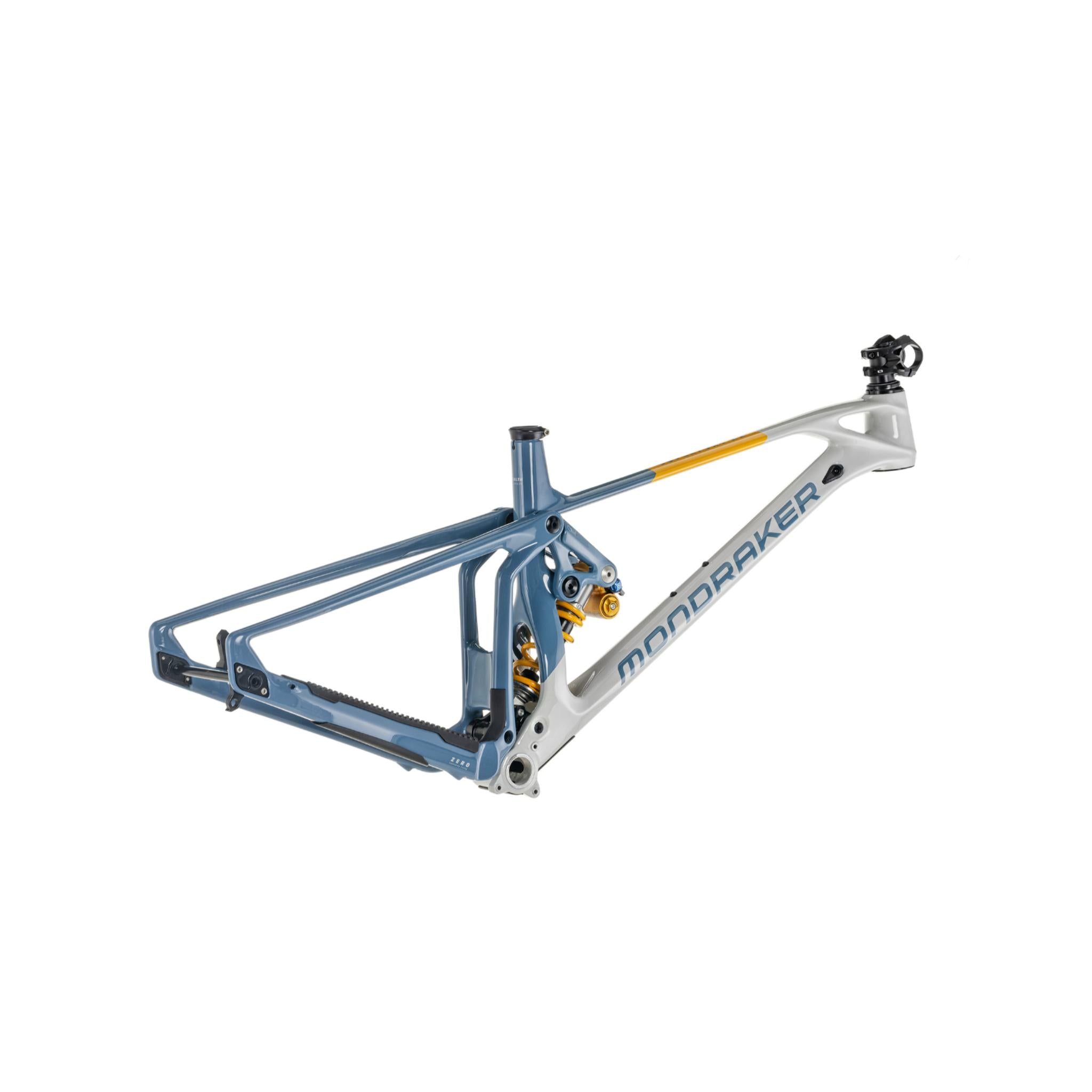 Mondraker Superfoxy Carbon RR Frame 2024 Bunker Grey / Denim Blue / Dense Yellow  / S