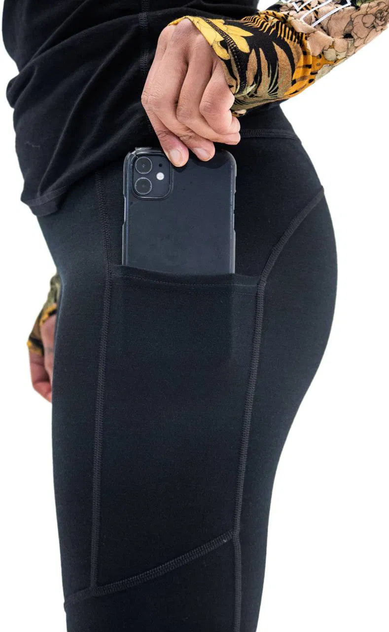 Mons Royale Merino Active Women's Leggings Black / XL