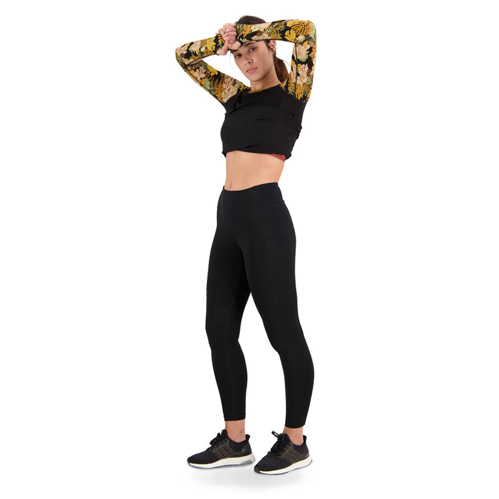 Mons Royale Merino Active Women's Leggings Black / XL