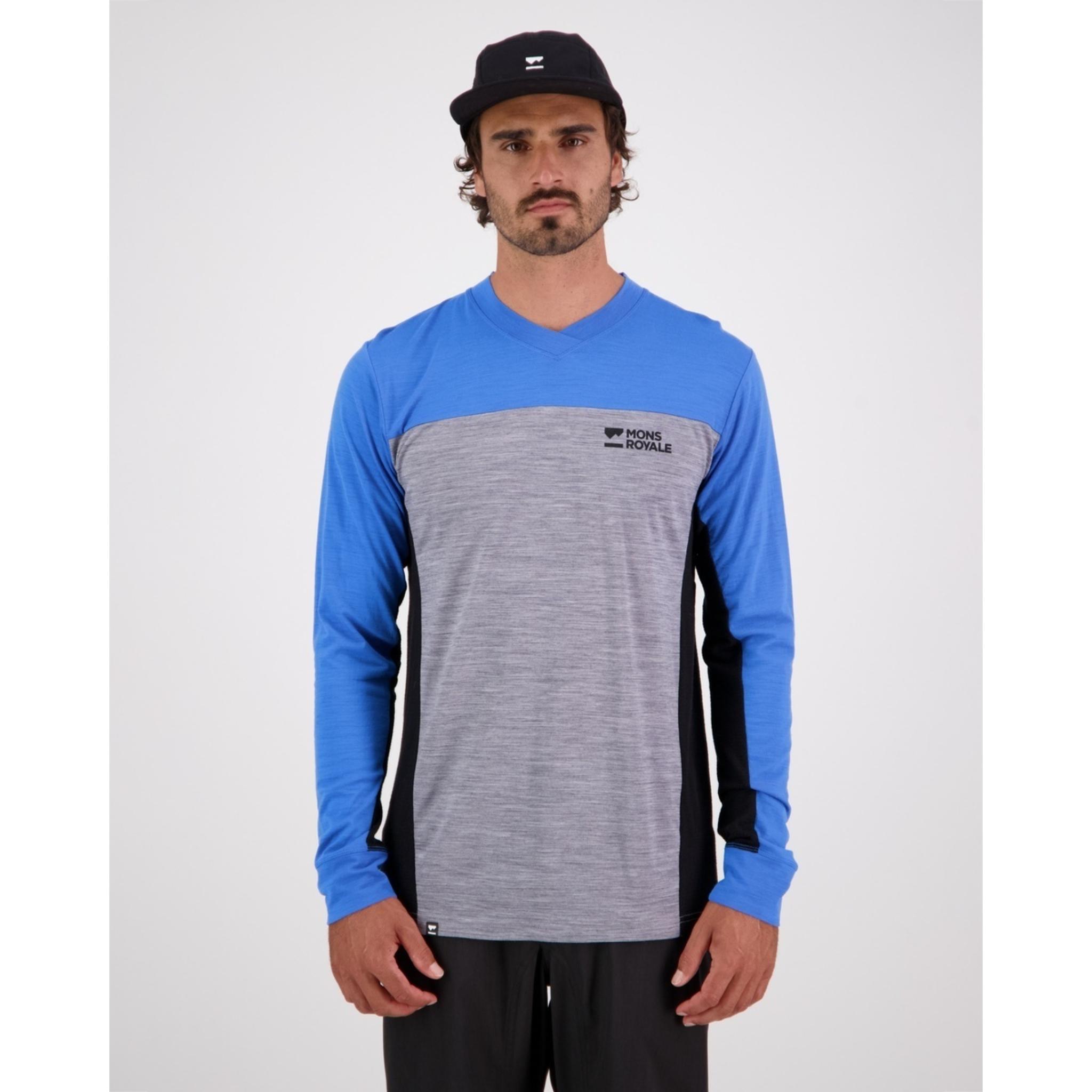 Mons Royale Redwood Enduro VLS Jersey - Blue Gravel