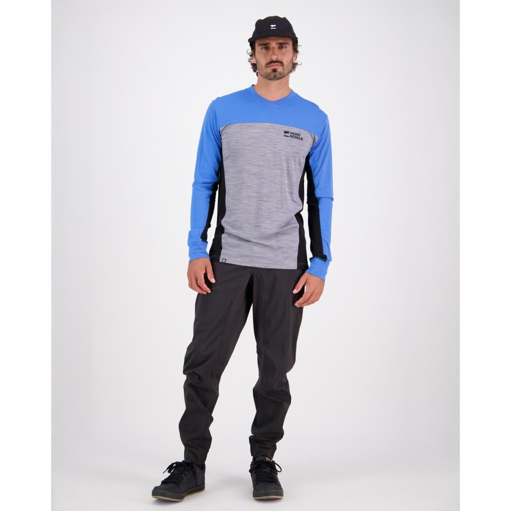 Mons Royale Redwood Enduro VLS Jersey - Blue Gravel
