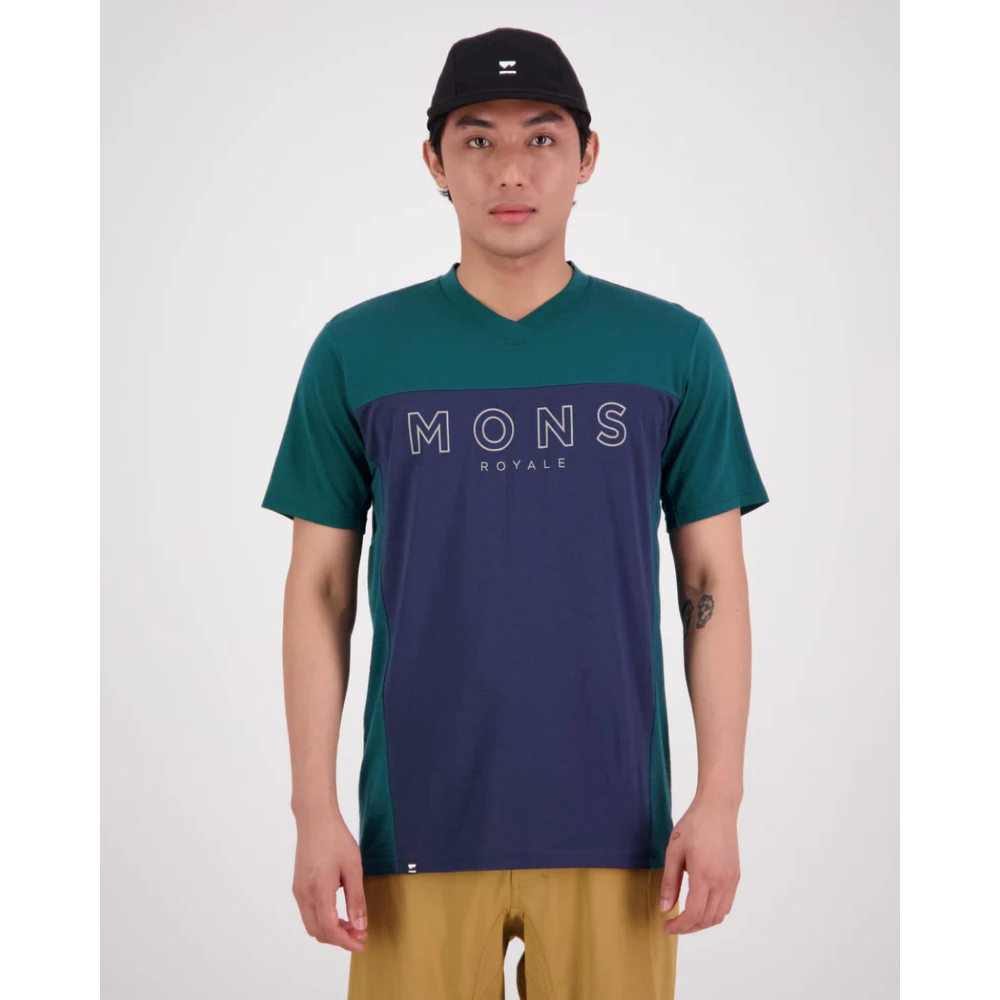 Mons Royale Redwood Enduro VT Jersey - Evergreen / Midnight