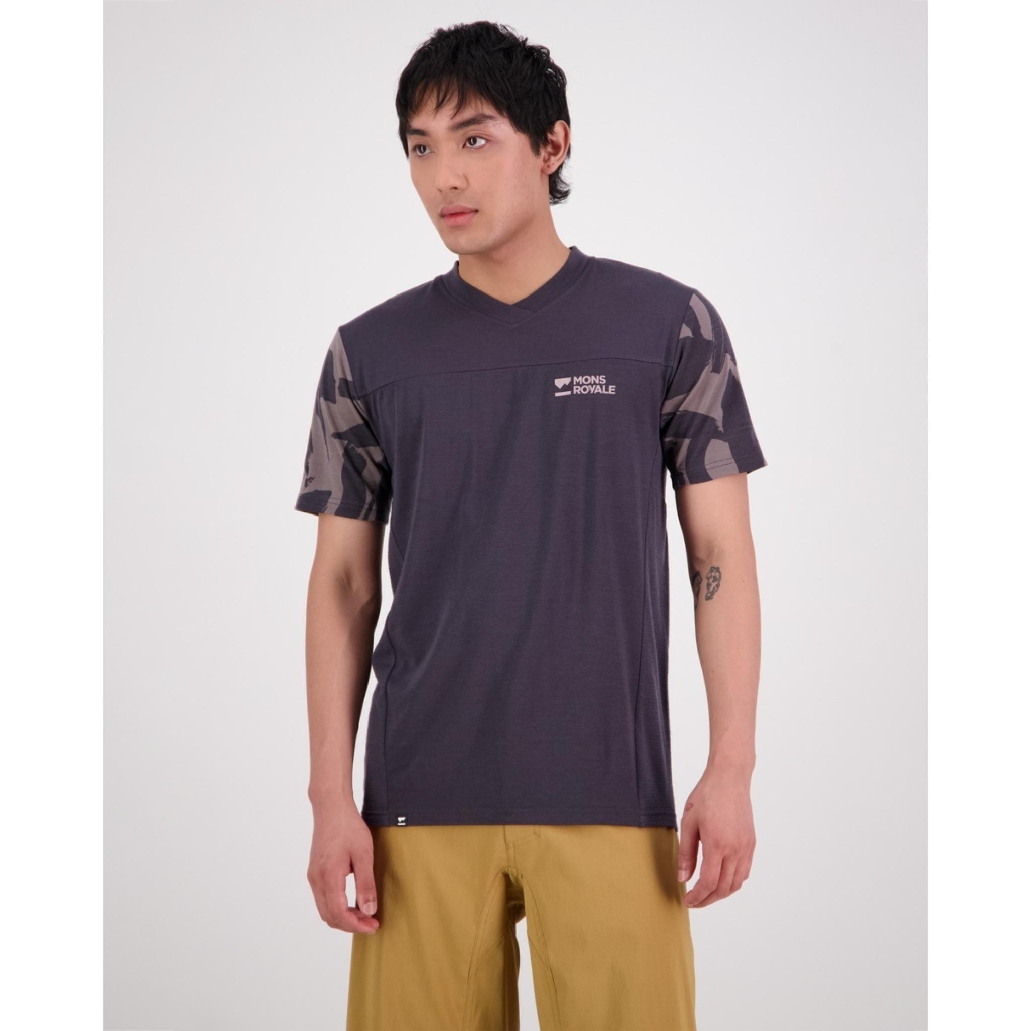 Mons Royale Redwood Enduro VT Jersey - Shale / Fragments