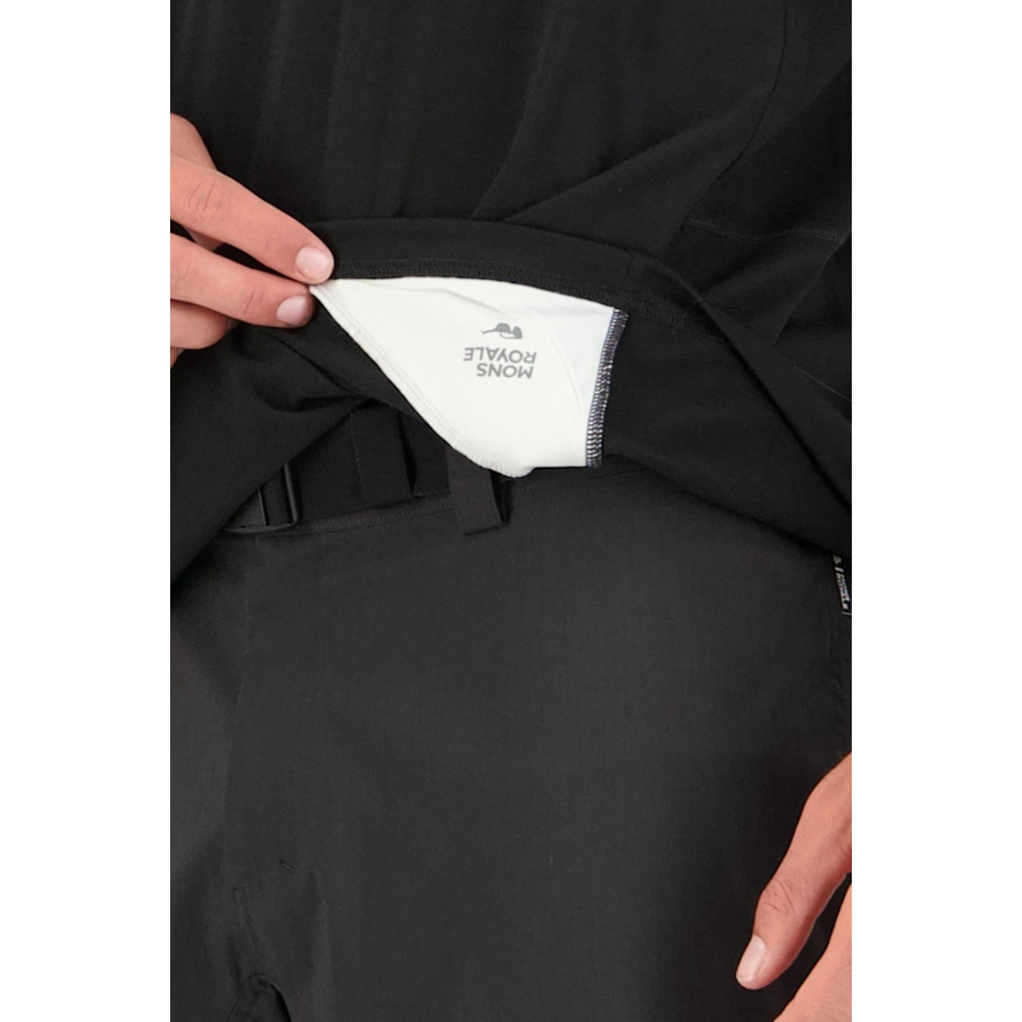 Mons Royale Tarn Merino Shift T-Shirt - Black